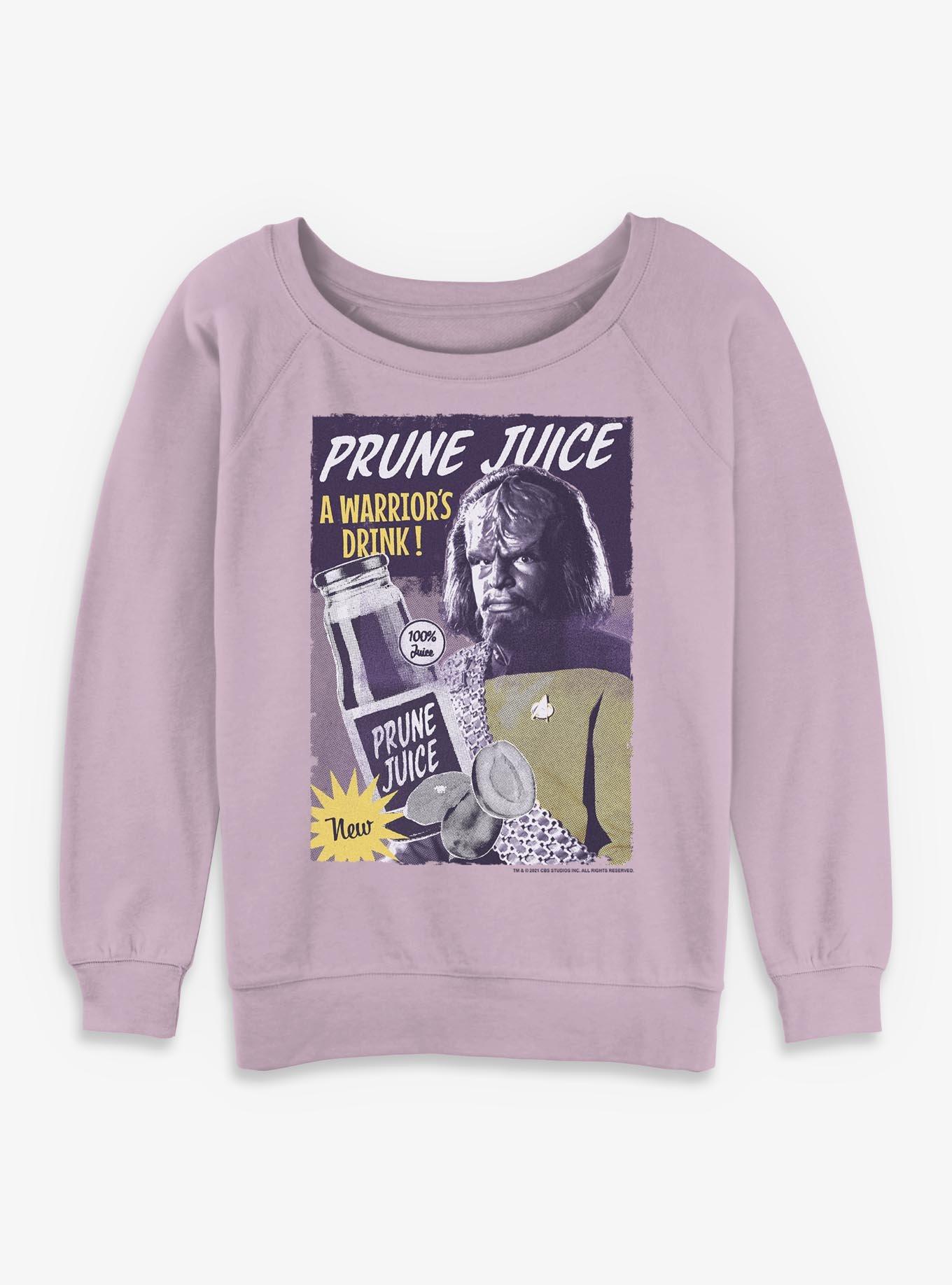 Star Trek Prune Juice Warrior's Drink Girls Slouchy Sweatshirt, , hi-res