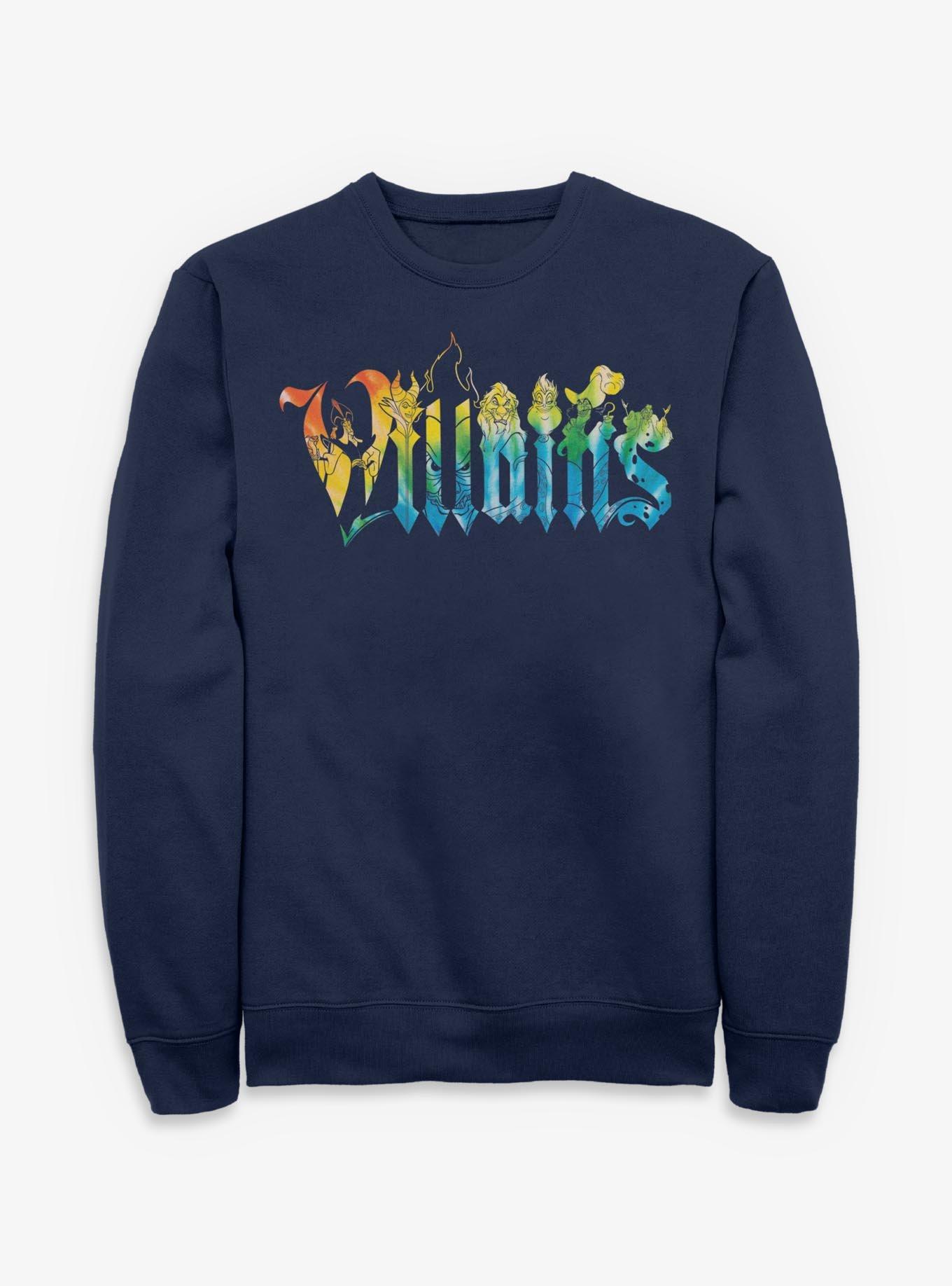 Disney Villains Character Letter Sweatshirt, , hi-res