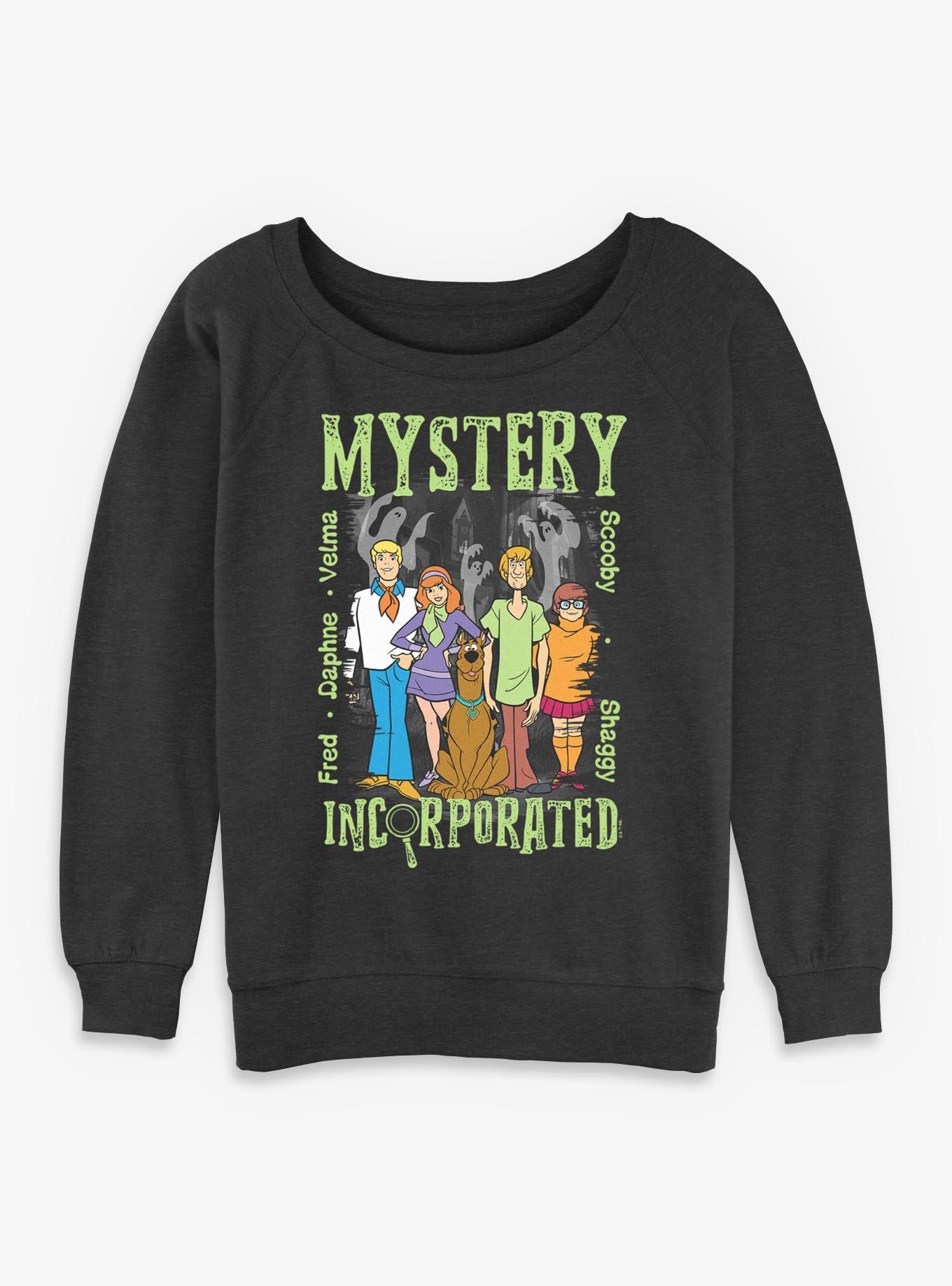 Scooby-Doo Mystery Inc Crew Girls Slouchy Sweatshirt