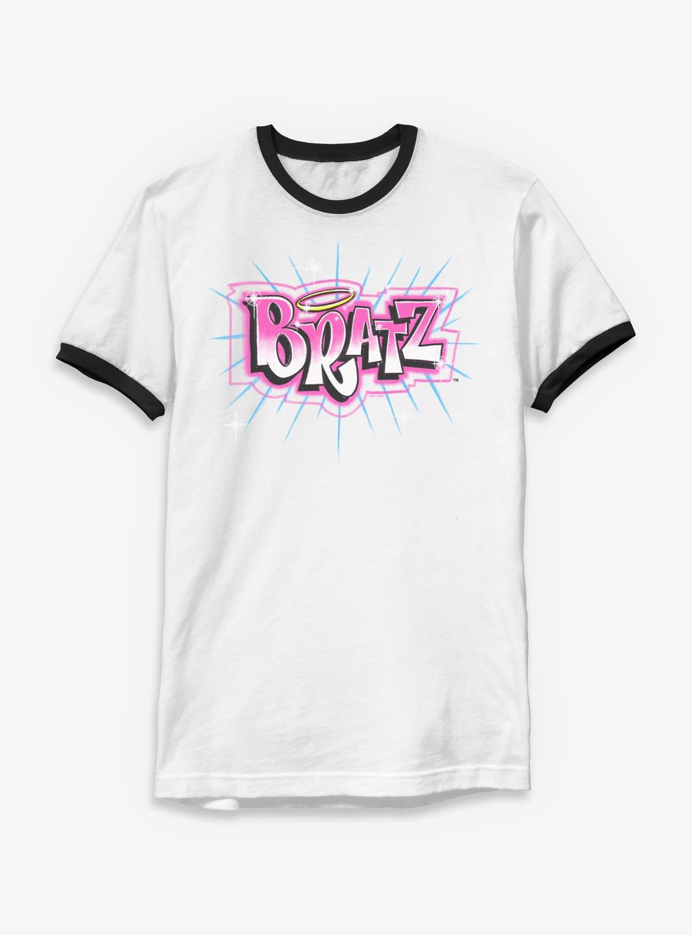 Bratz Logo Spray Paint Ringer T-Shirt, , hi-res