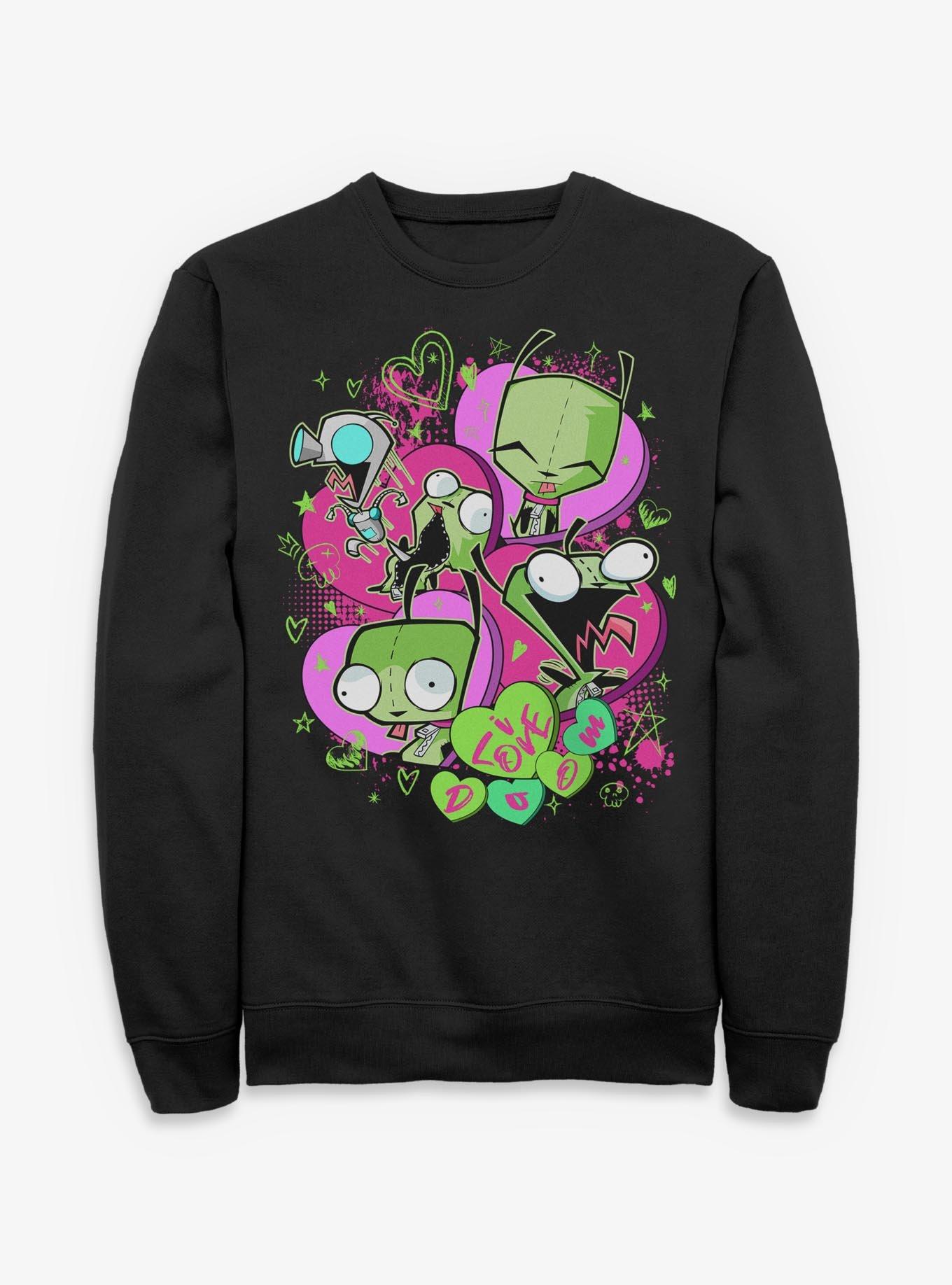 Invader ZIM I Love Doom Gir Sweatshirt, , hi-res