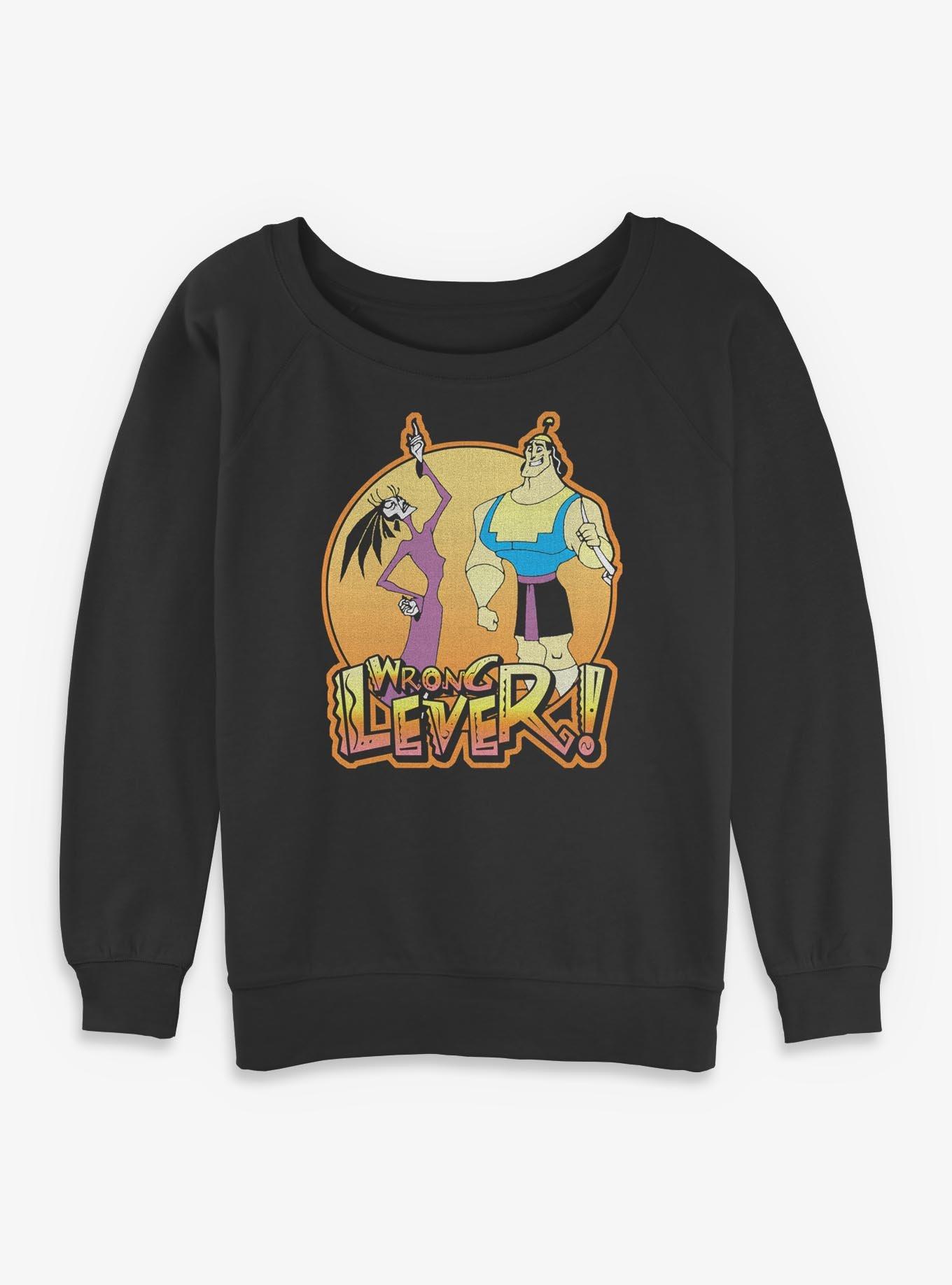 Disney The Emperor's New Groove Wrong Lever Girls Slouchy Sweatshirt, , hi-res