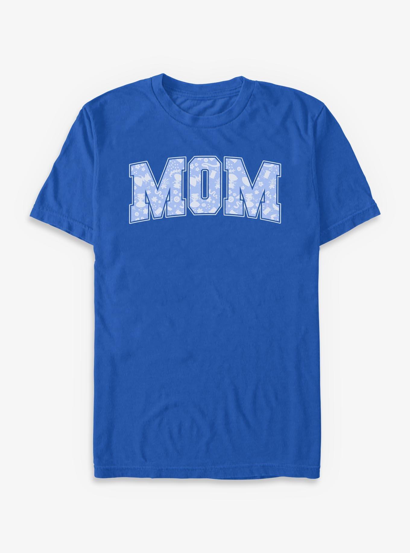 Disney Princesses Mom Icons Pattern Collegiate T-Shirt, , hi-res
