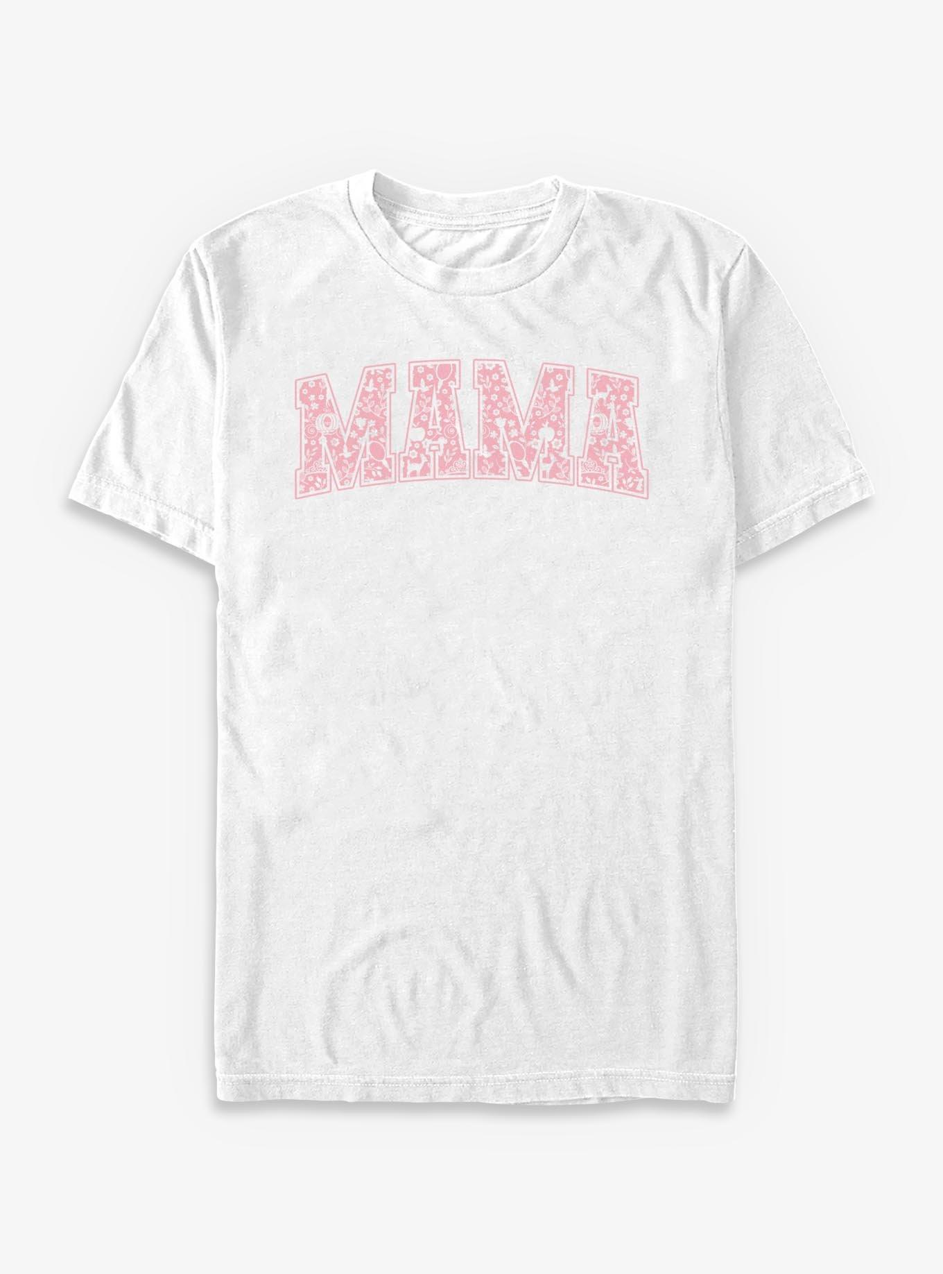 Disney Princesses Mama Icons Pattern Collegiate T-Shirt, , hi-res