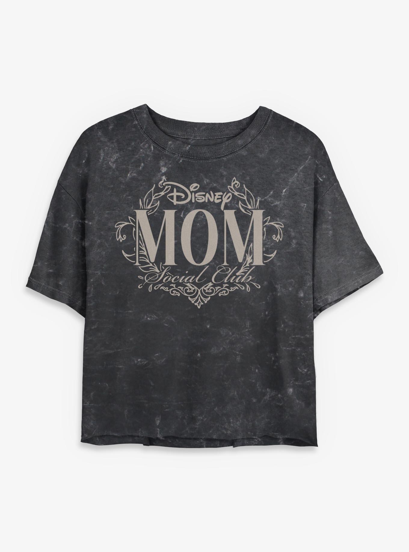 Disney Mom Social Club Mineral Wash Womens Crop T-Shirt, , hi-res