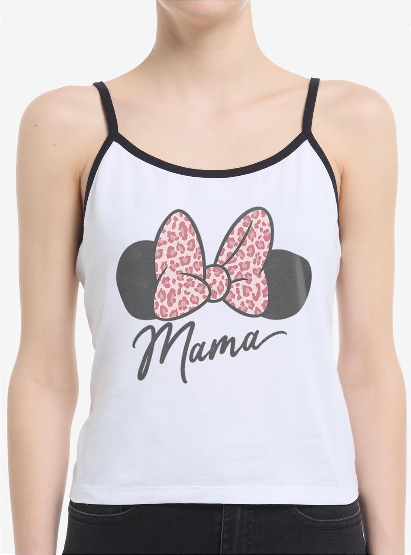 Disney Minnie Mouse Mama Leopard Bow Womens Cami, , hi-res