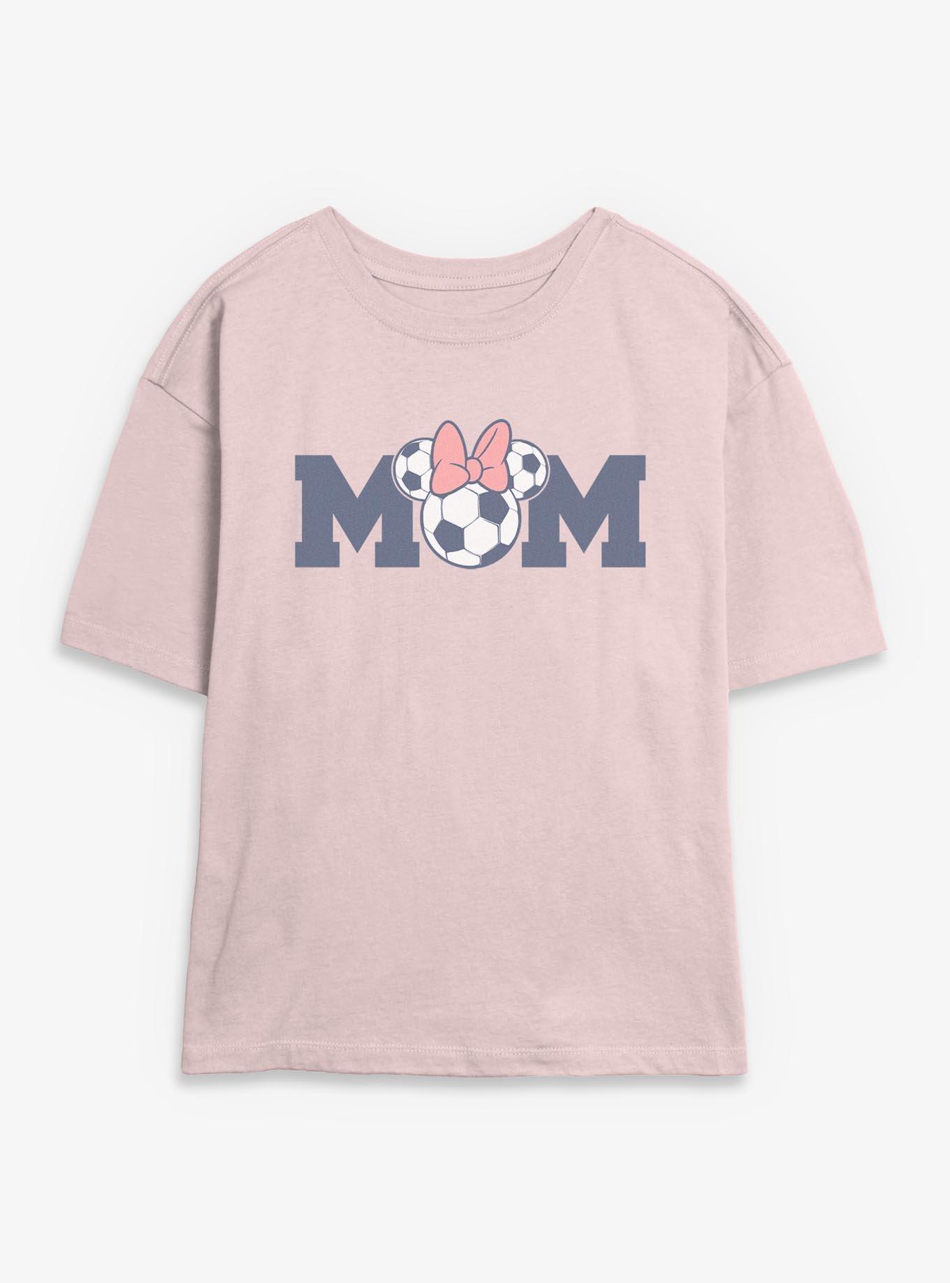 Disney Minnie Mouse Soccer Ball Mom Womens Skimmer T-Shirt, , hi-res