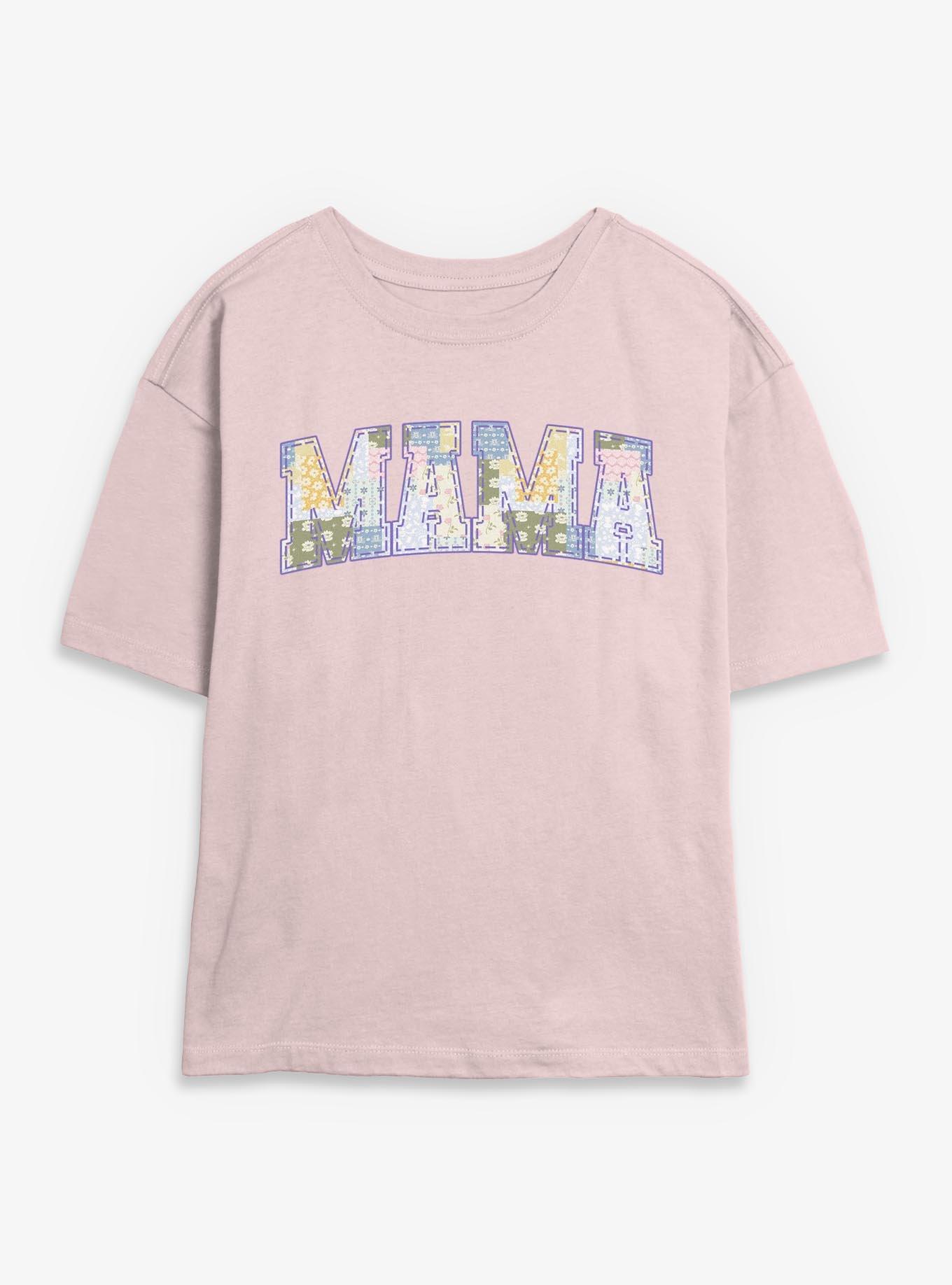 Disney Princesses Mama Patchwork Fill Collegiate Womens Skimmer T-Shirt, , hi-res