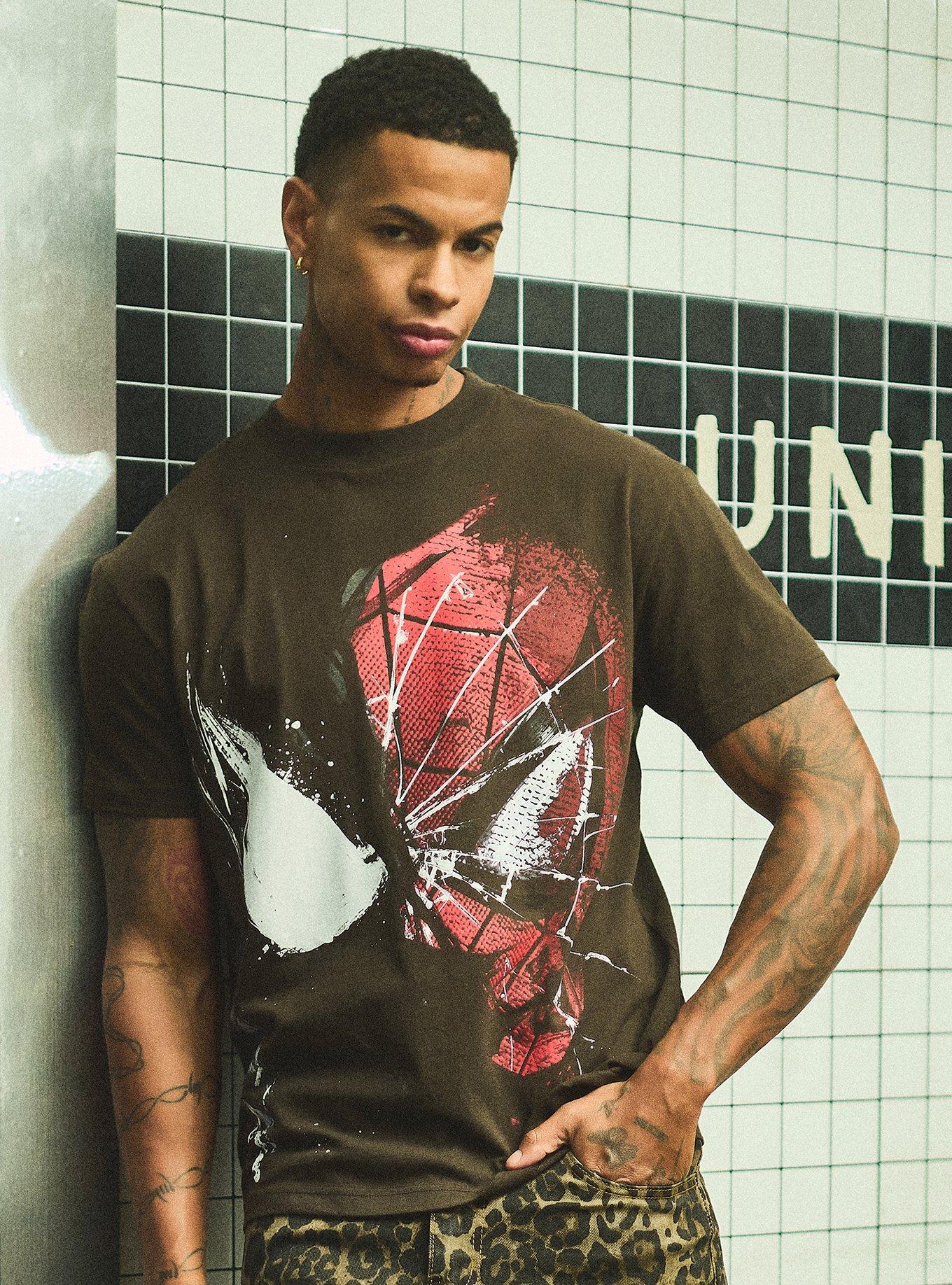 Marvel Spider-Man Split Mask T-Shirt - BoxLunch Exclusive, , hi-res