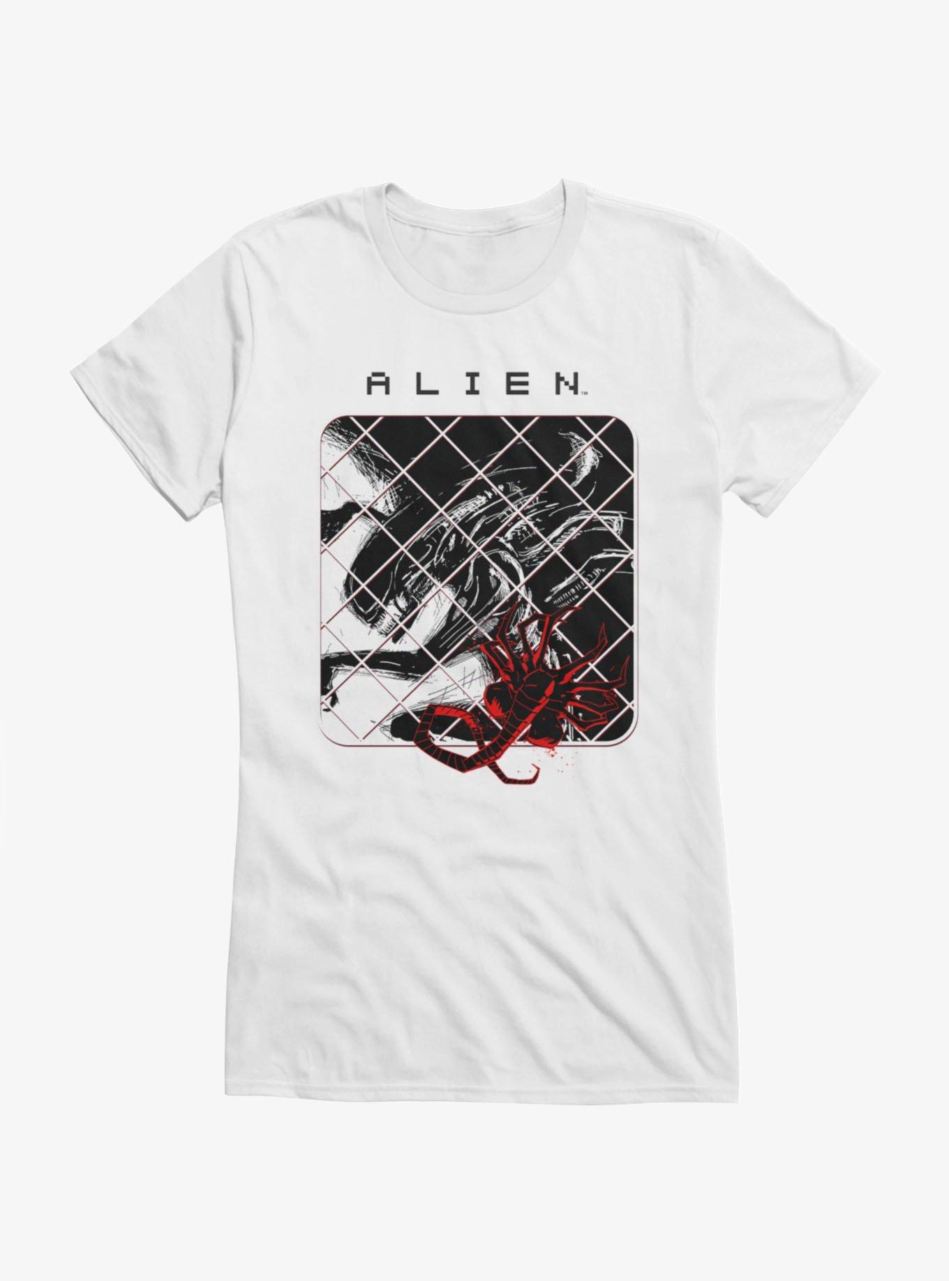 Alien Xenomorph Sketch Girls T-Shirt, , hi-res