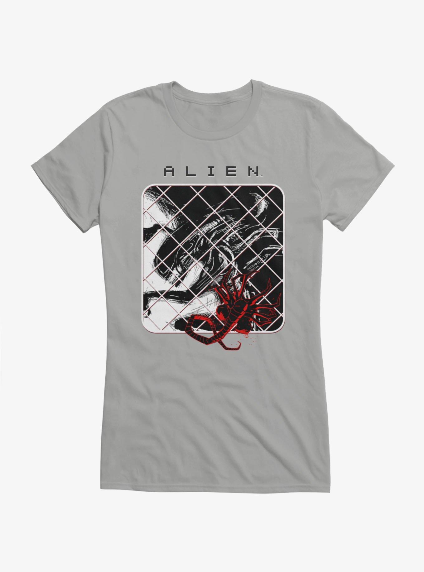 Alien Xenomorph Sketch Girls T-Shirt, , hi-res