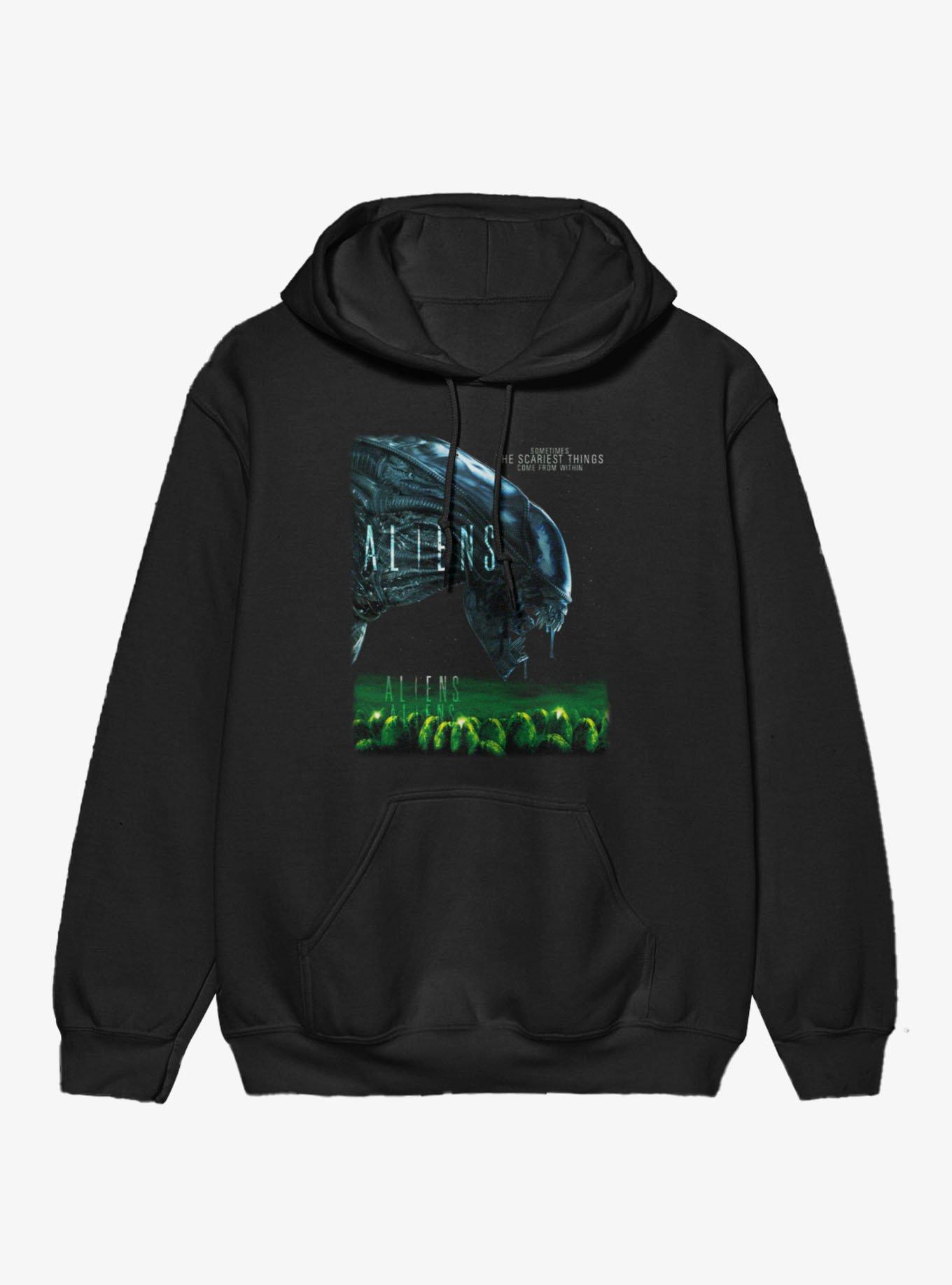 Aliens Sometimes The Scariest Things Come From Within Hoodie, , hi-res