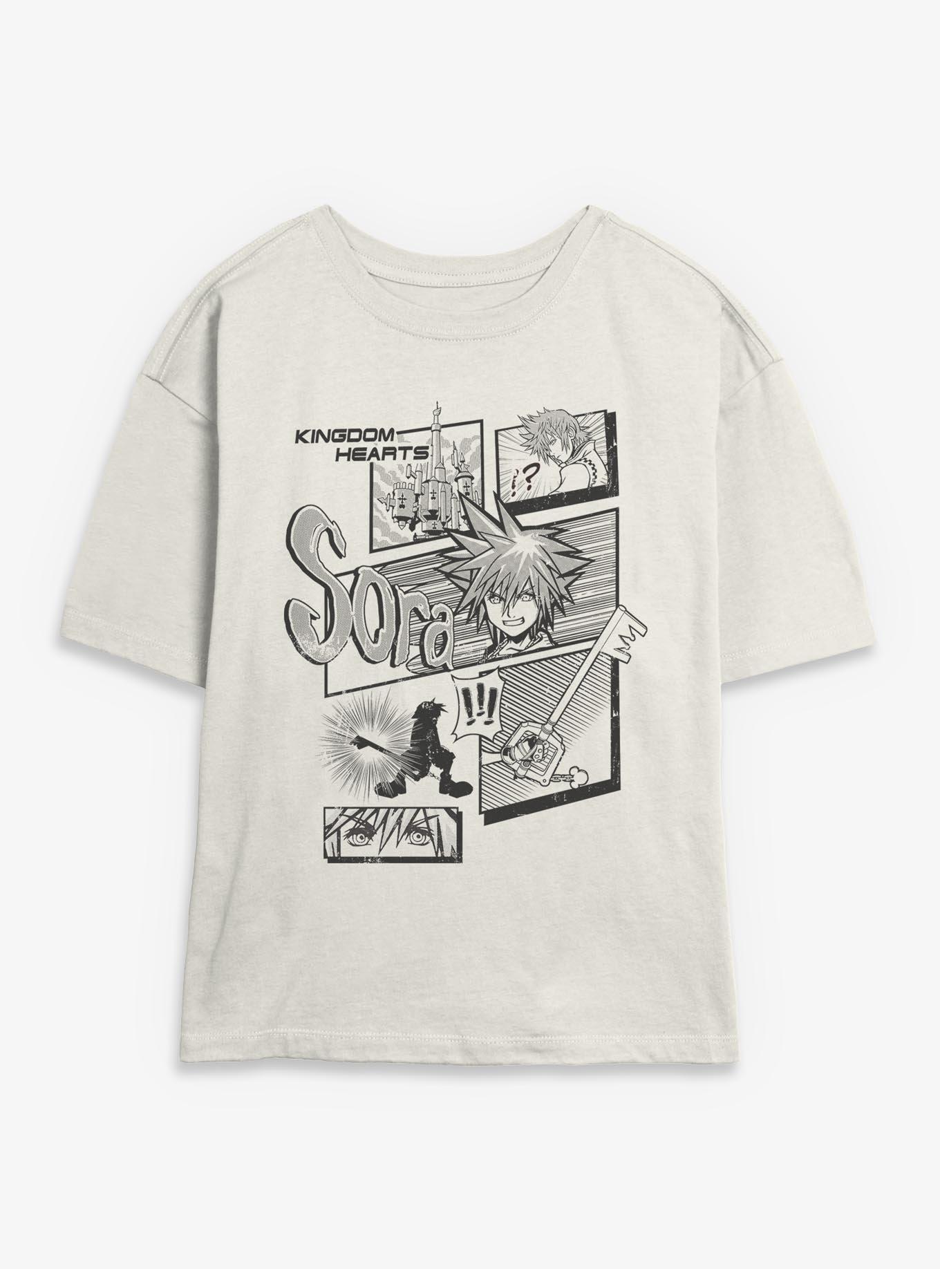 Disney Kingdom Hearts Sora Key Pages Girls Skimmer T-Shirt, , hi-res