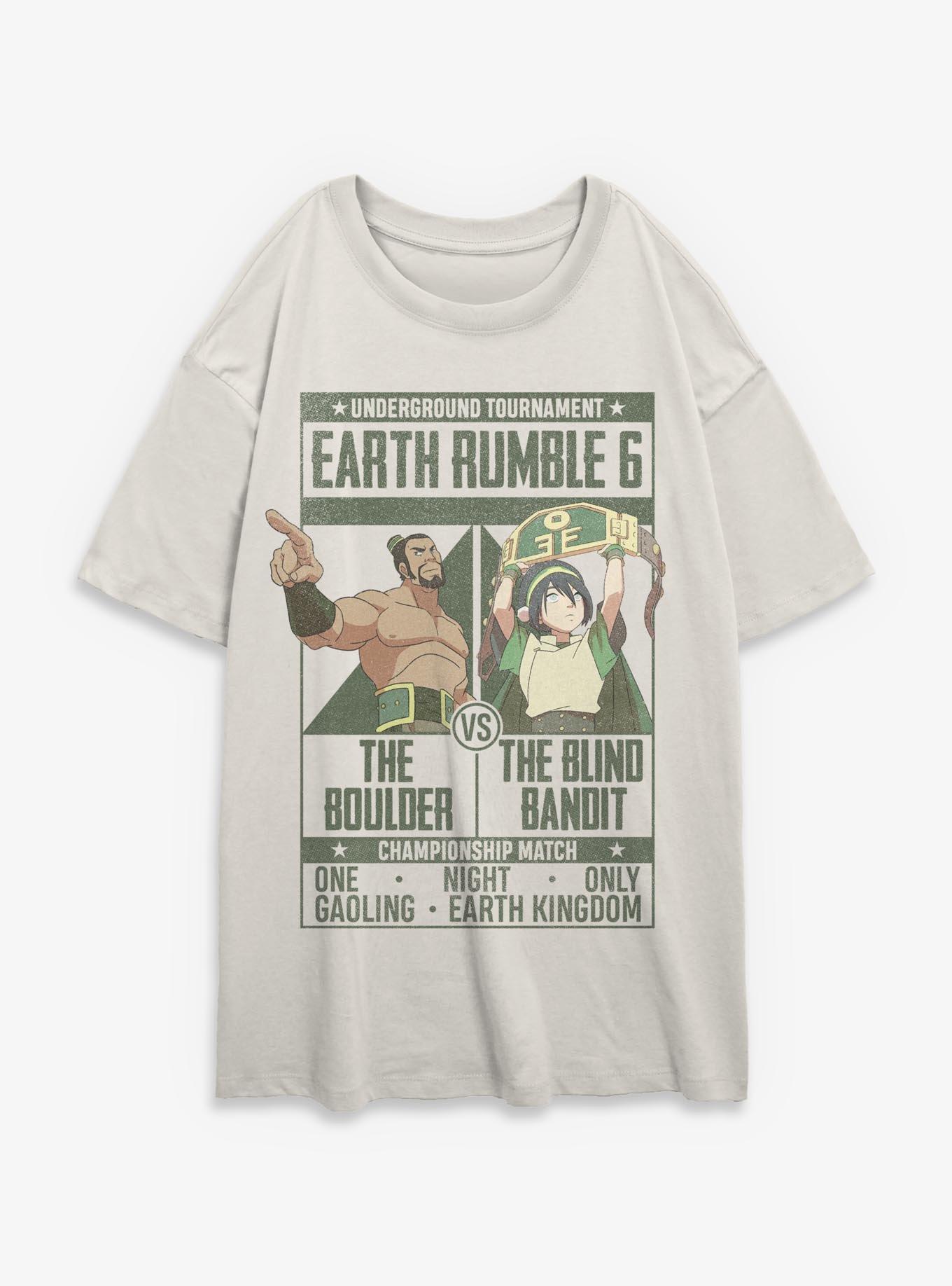 Avatar: The Last Airbender Earth Rumble 6 Girls Oversized T-Shirt, , hi-res