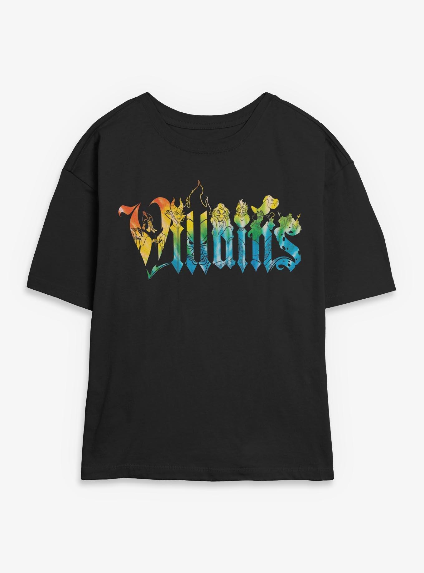 Disney Villains Character Letter Girls Skimmer T-Shirt, , hi-res
