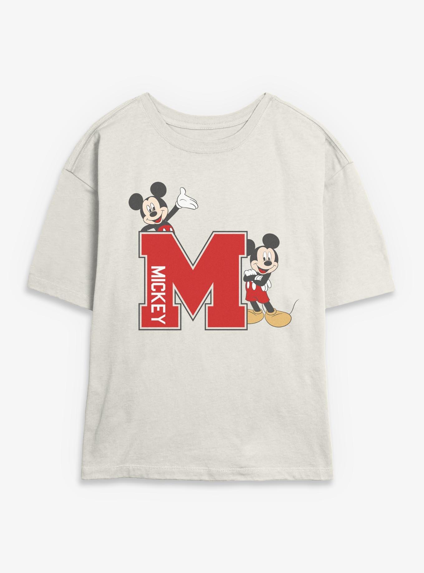 Disney Mickey Mouse M Varsity Girls Skimmer T-Shirt, , hi-res
