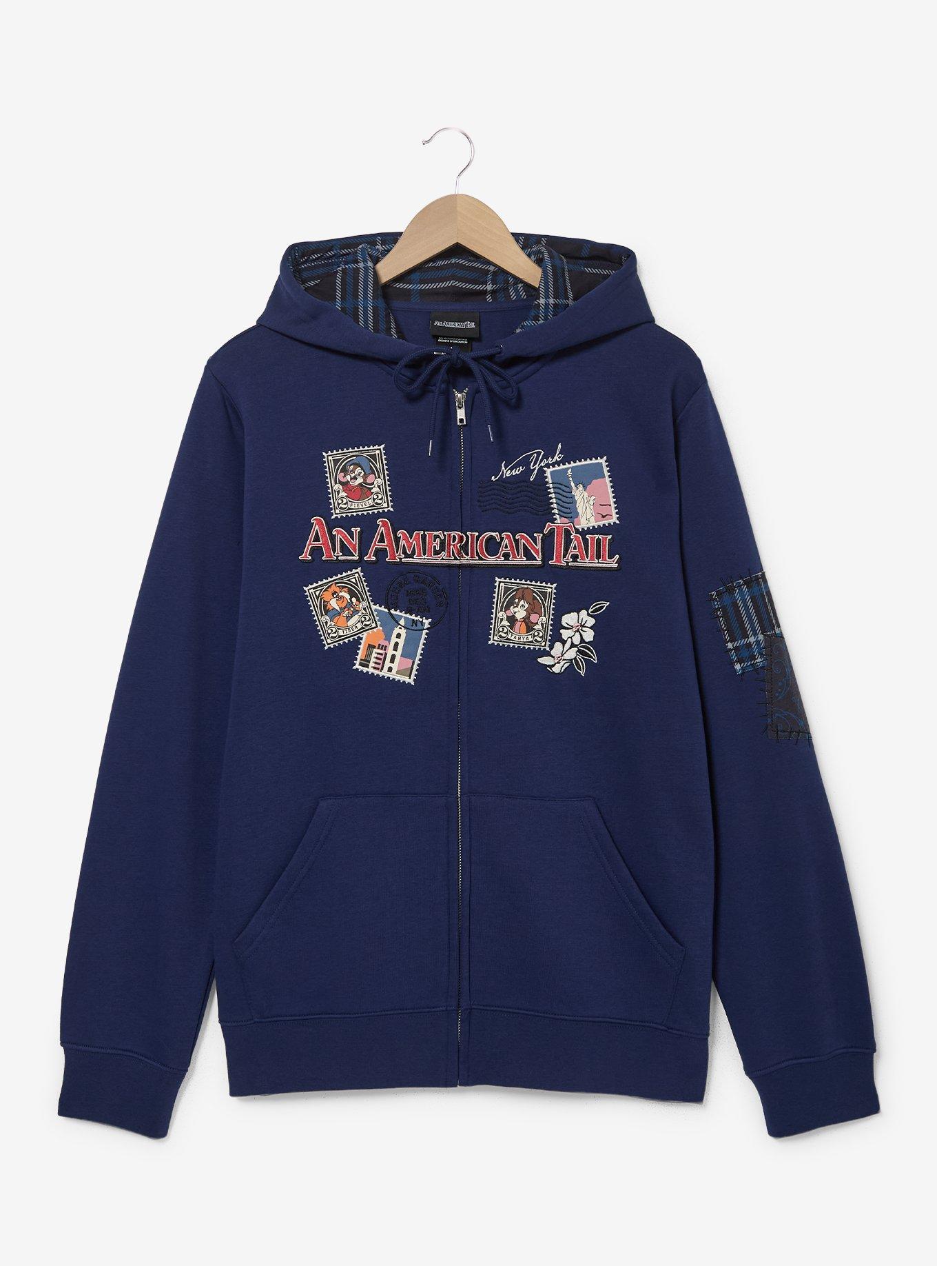 An American Tail Patchwork Hoodie - BoxLunch Exclusive
