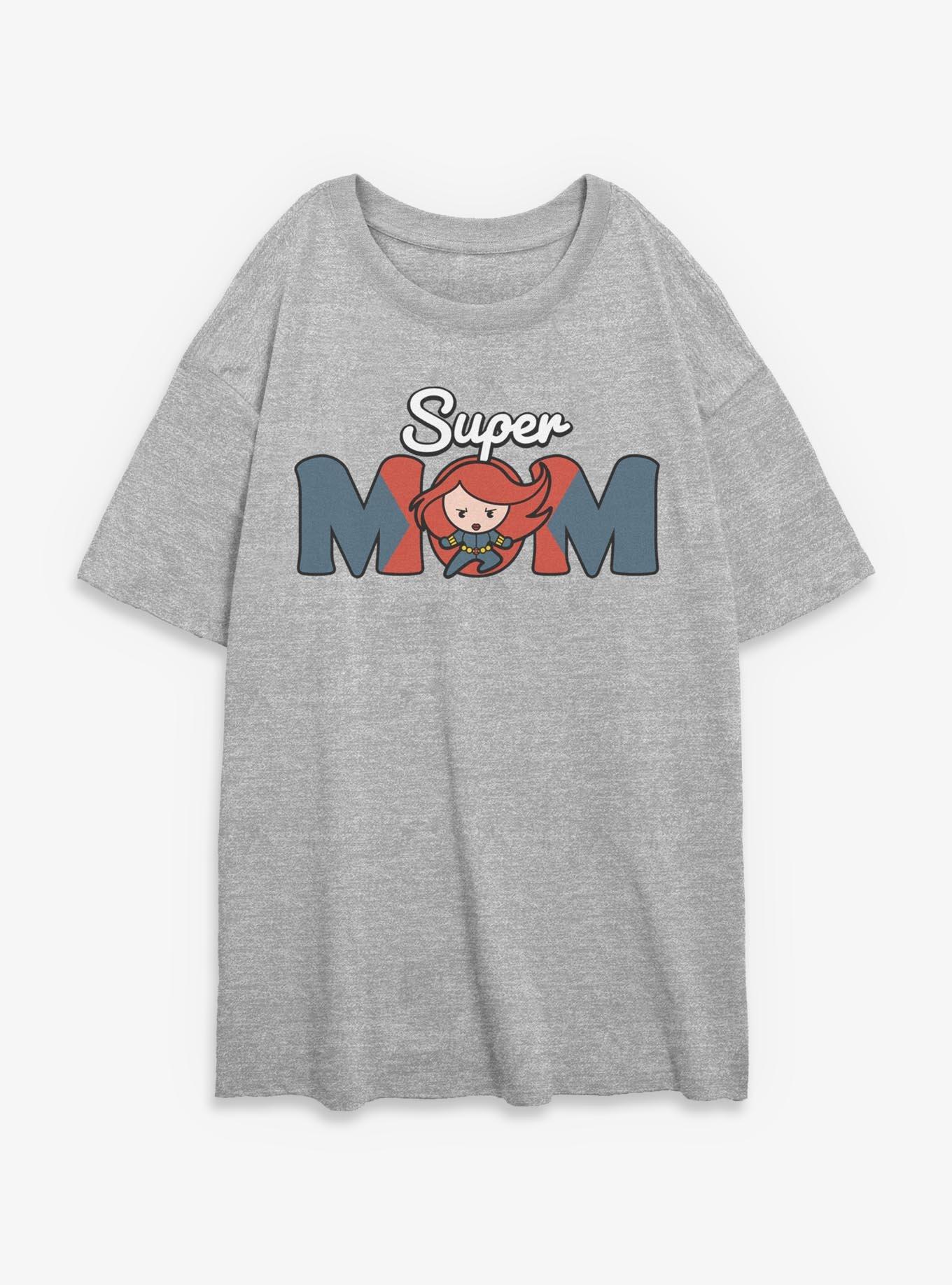Marvel Black Widow Kawaii Super Mom Womens Oversized T-Shirt, , hi-res