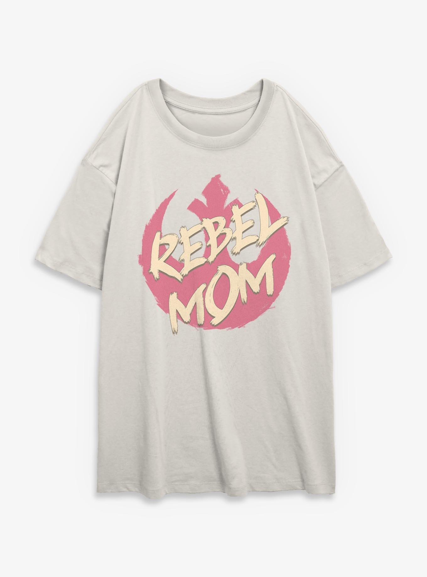 Star Wars Rebel Mom Womens Oversized T-Shirt