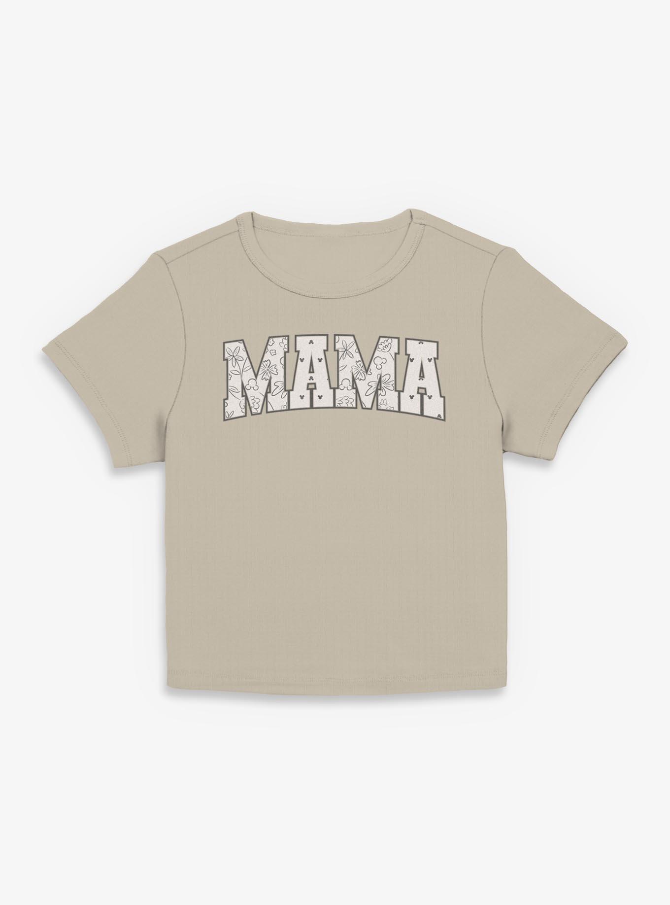 Disney Mickey Mouse Mama Floral Head Pattern Fill Women Baby T-Shirt, , hi-res