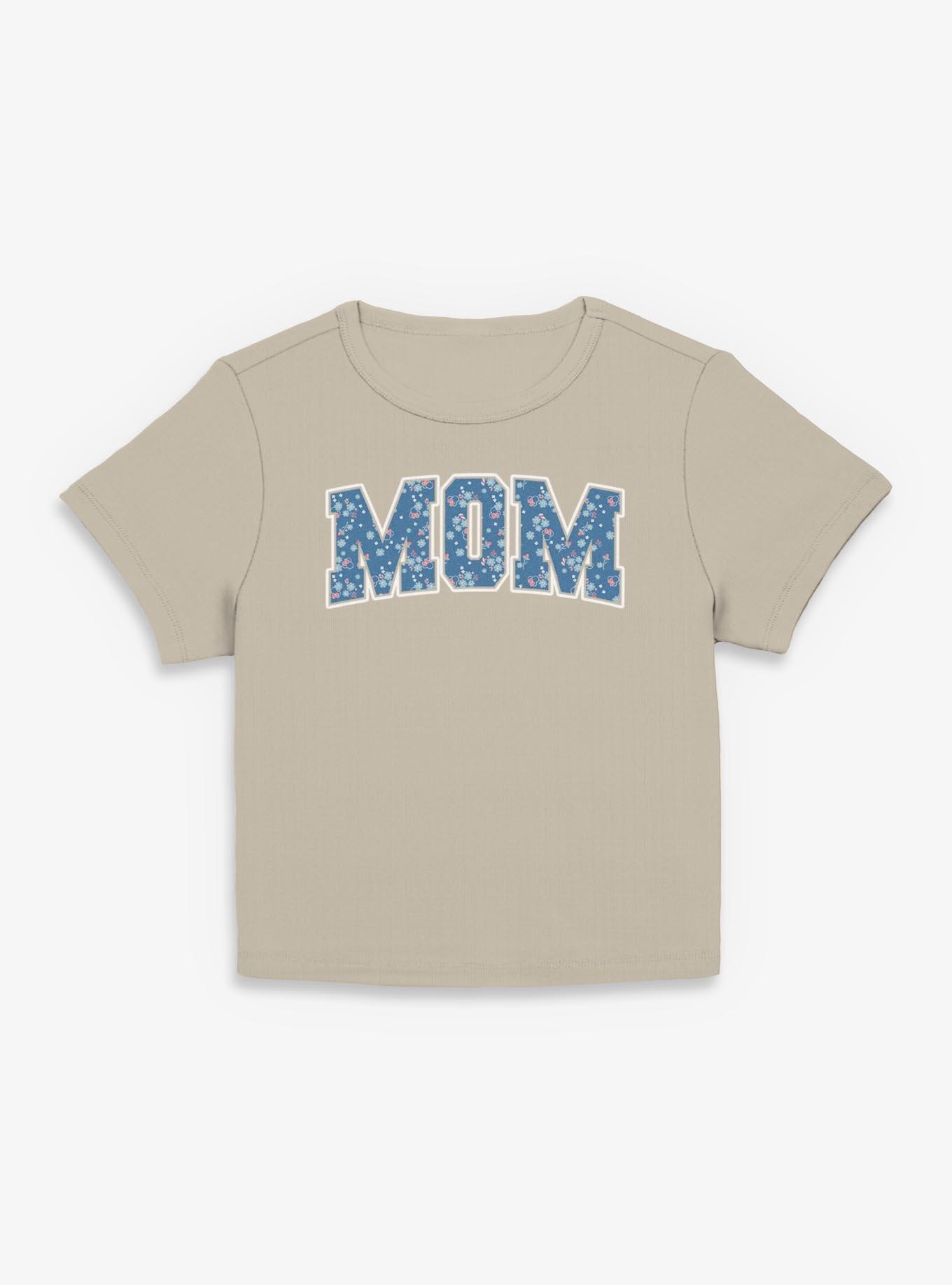 Disney Minnie Mouse Mom Collegiate Flower Pattern Women Baby T-Shirt, , hi-res