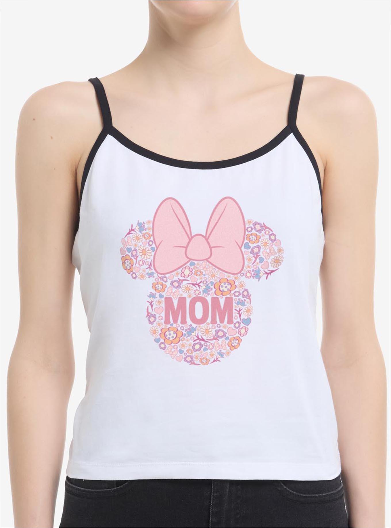 Disney Minnie Mouse Mom Floral Head Womens Cami, , hi-res