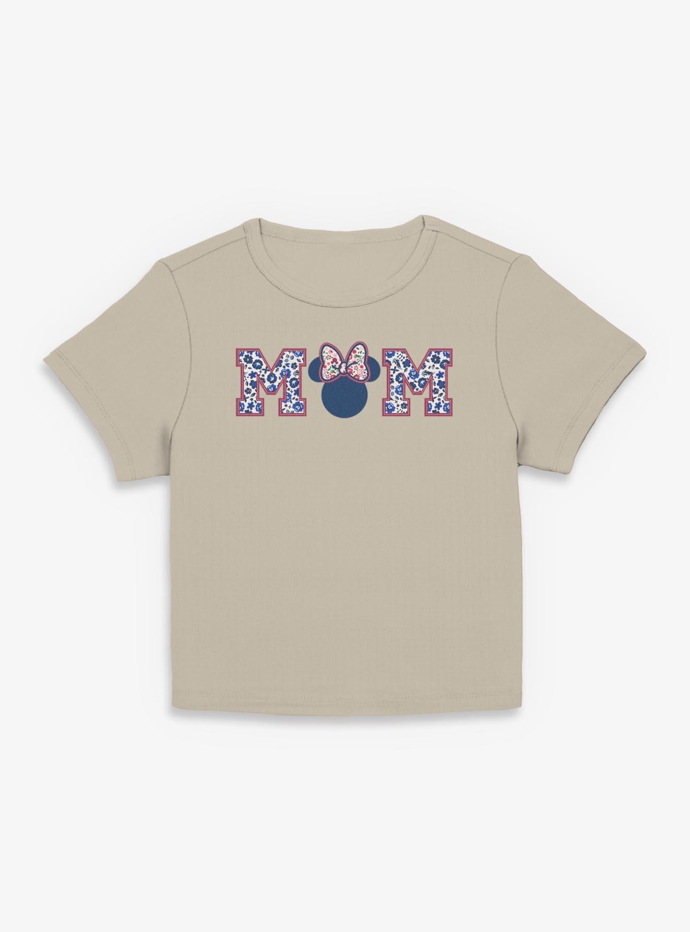 Disney Minnie Mouse Mom Collegiate Flower Print Women Baby T-Shirt, , hi-res