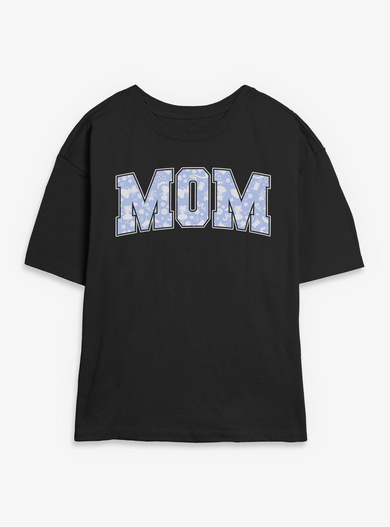 Disney Princesses Mom Icons Pattern Collegiate Womens Skimmer T-Shirt, , hi-res