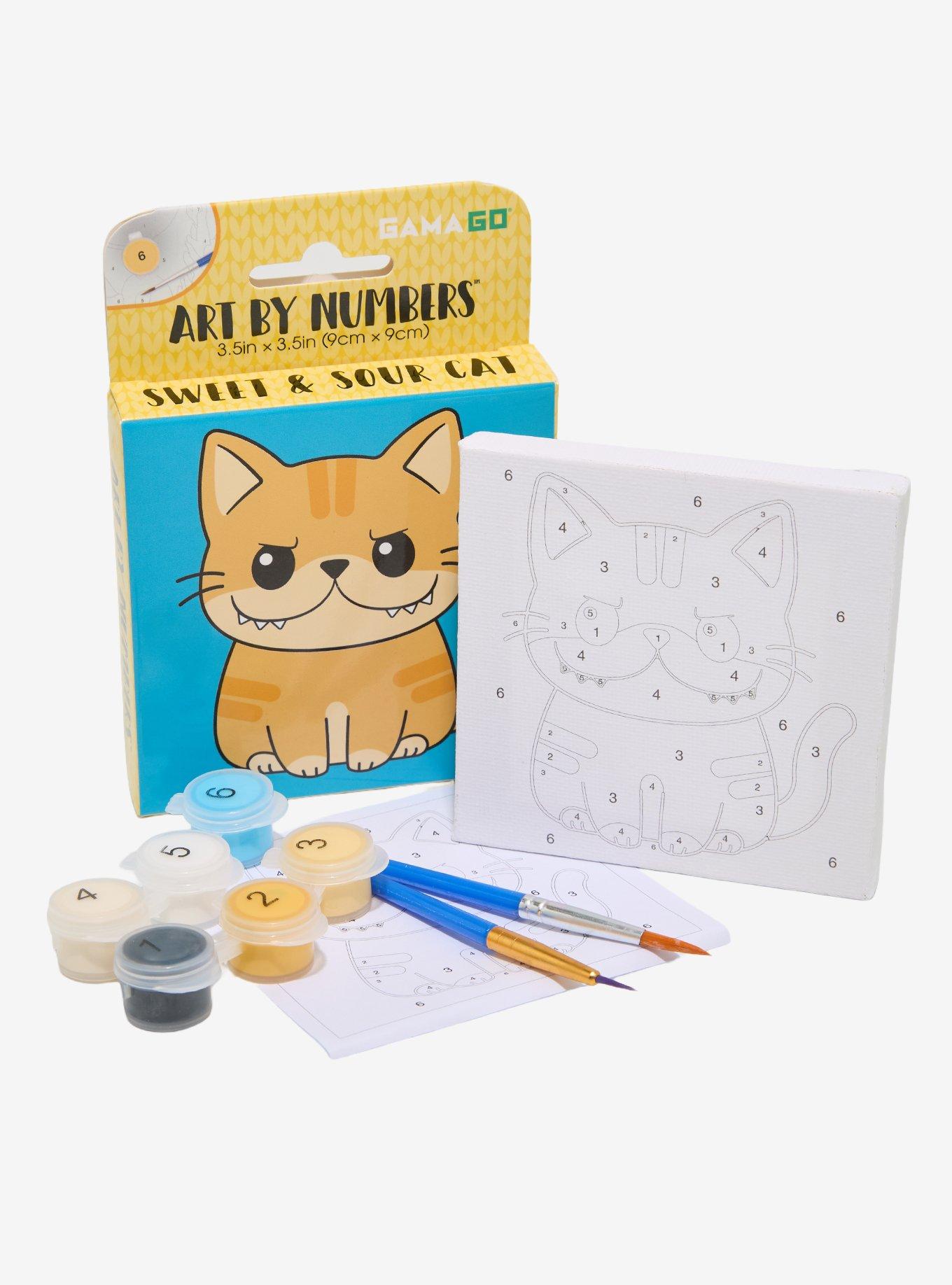 Sweet & Sour Cat Mini Art By Numbers, , hi-res