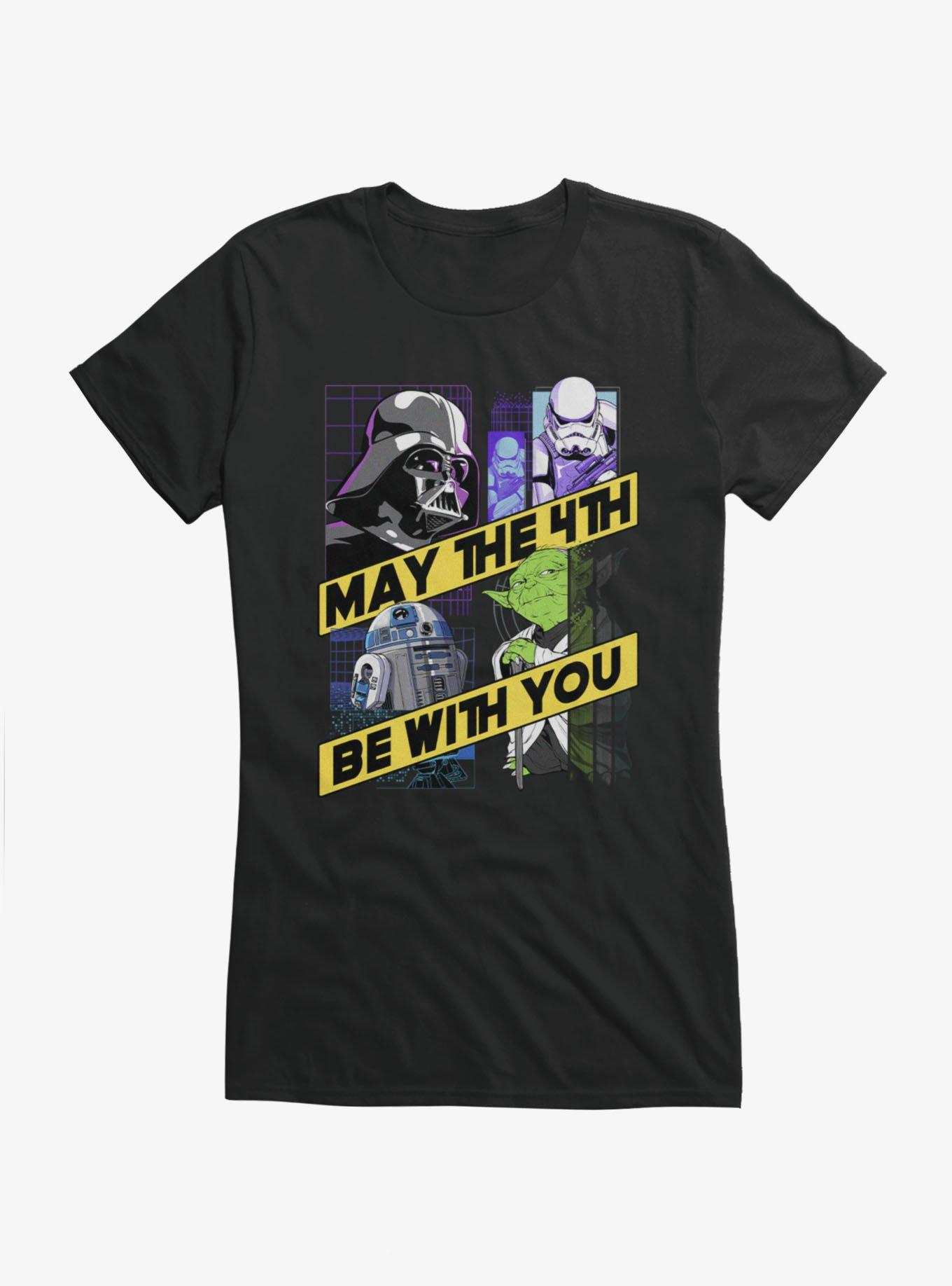 Star Wars May The 4th Be With You Diagonal Banner Girls T-Shirt