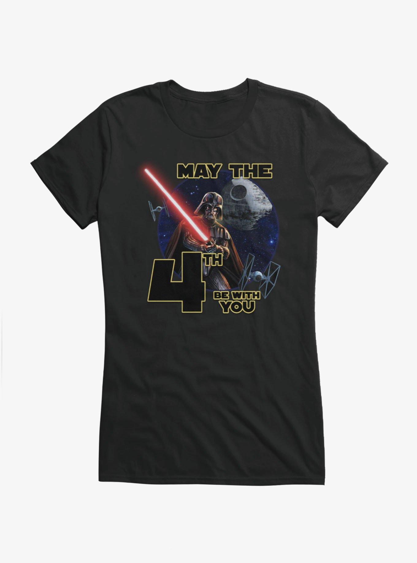 Star Wars May The 4th Be With You Darth Vader Girls T-Shirt