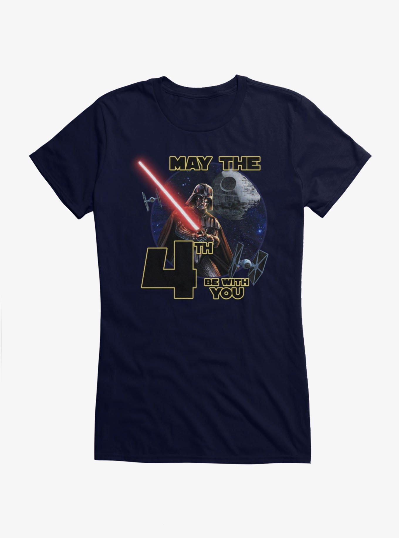 Star Wars May The 4th Be With You Darth Vader Girls T-Shirt