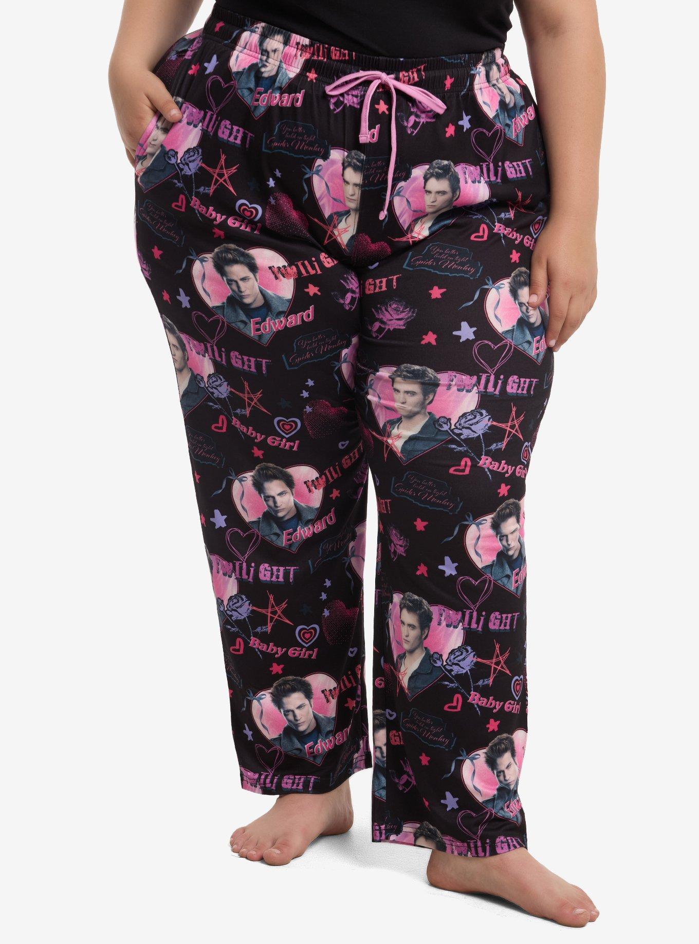The Twilight Saga Edward Hearts Pajama Pants Plus Size