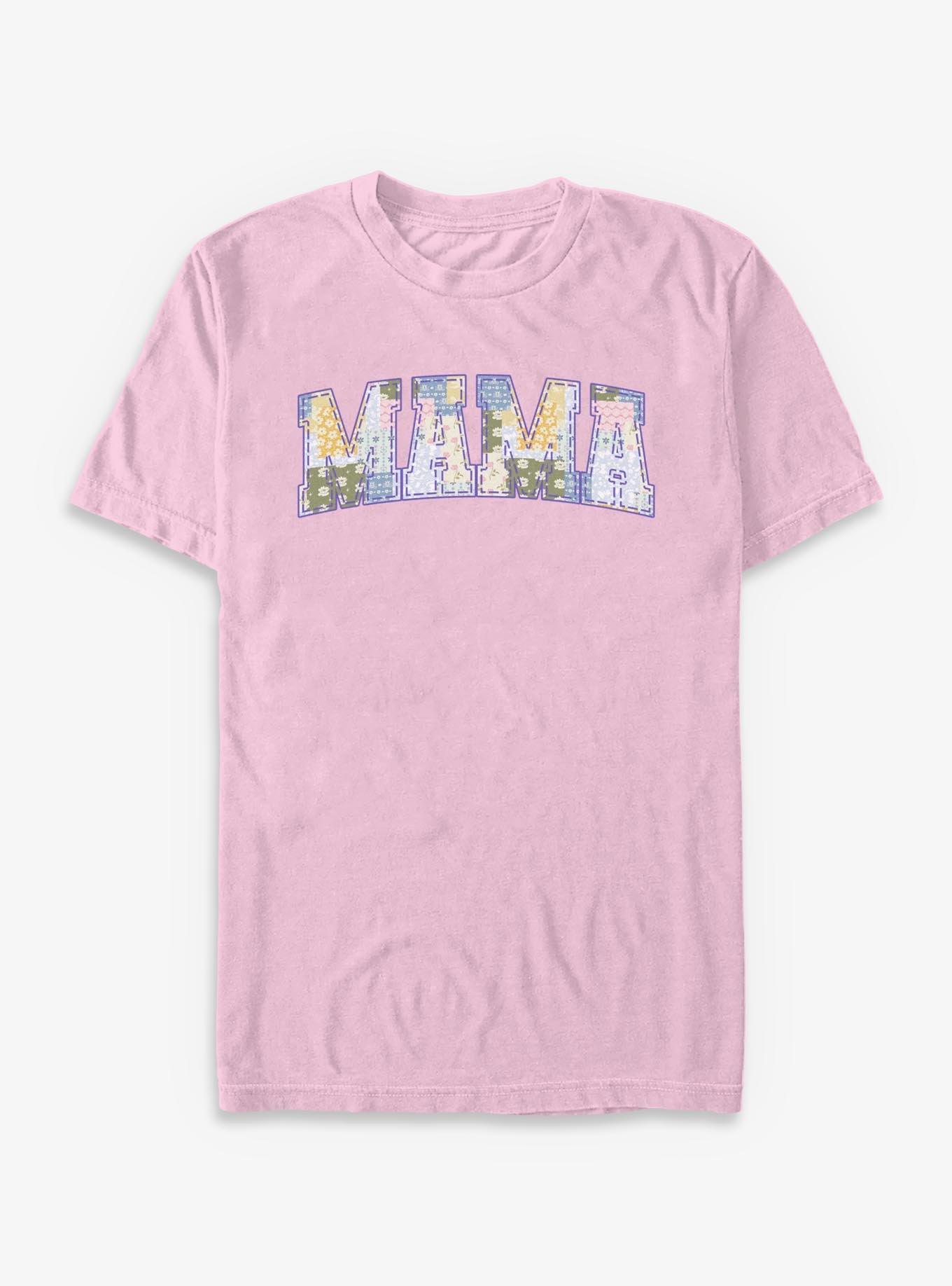 COMFORTCOLORS Disney Princesses Mama Collegiate Pattern Garment Dye T-Shirt
