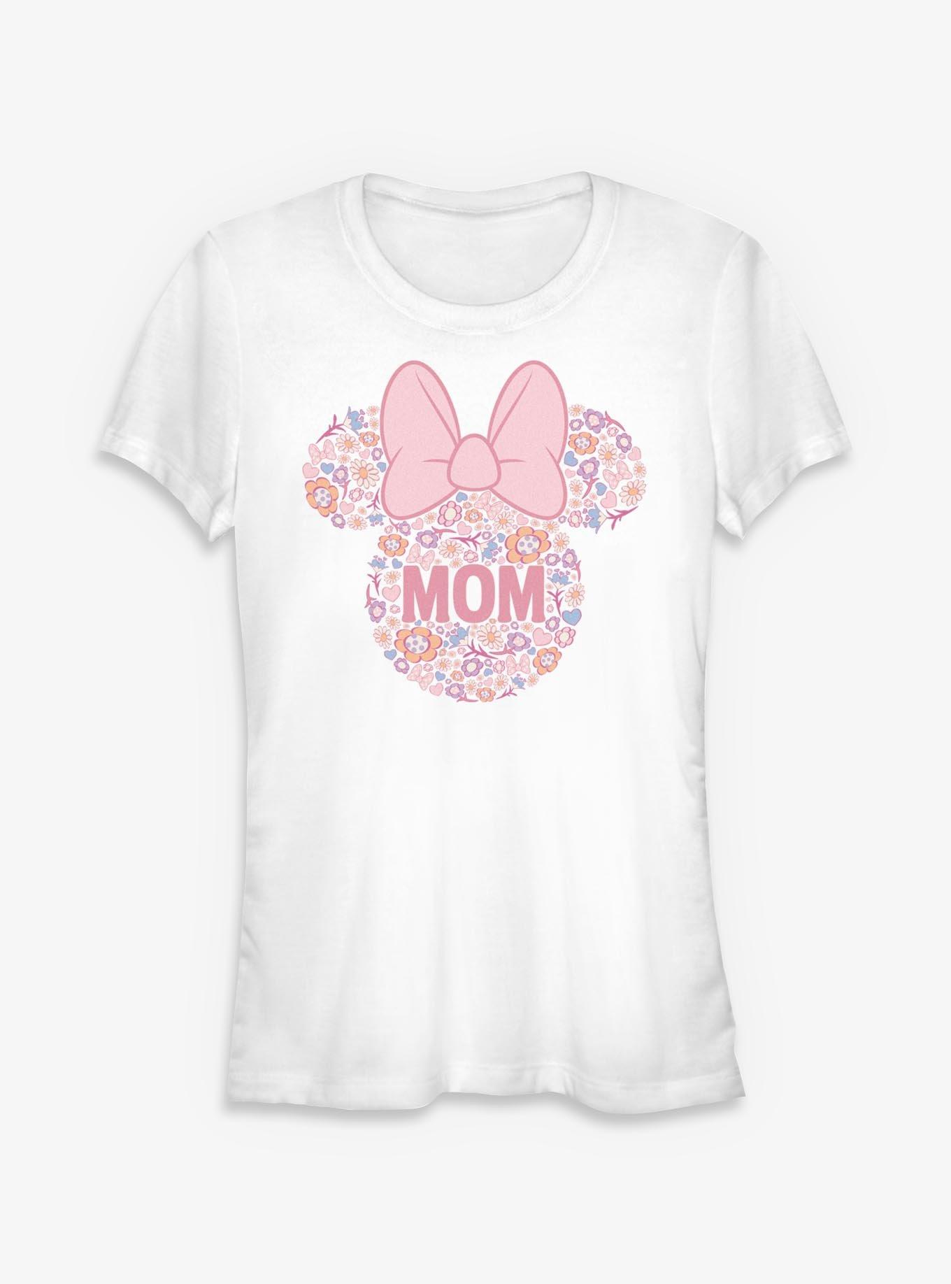 Disney Minnie Mouse Mom Flower Pattern Girls T-Shirt, , hi-res