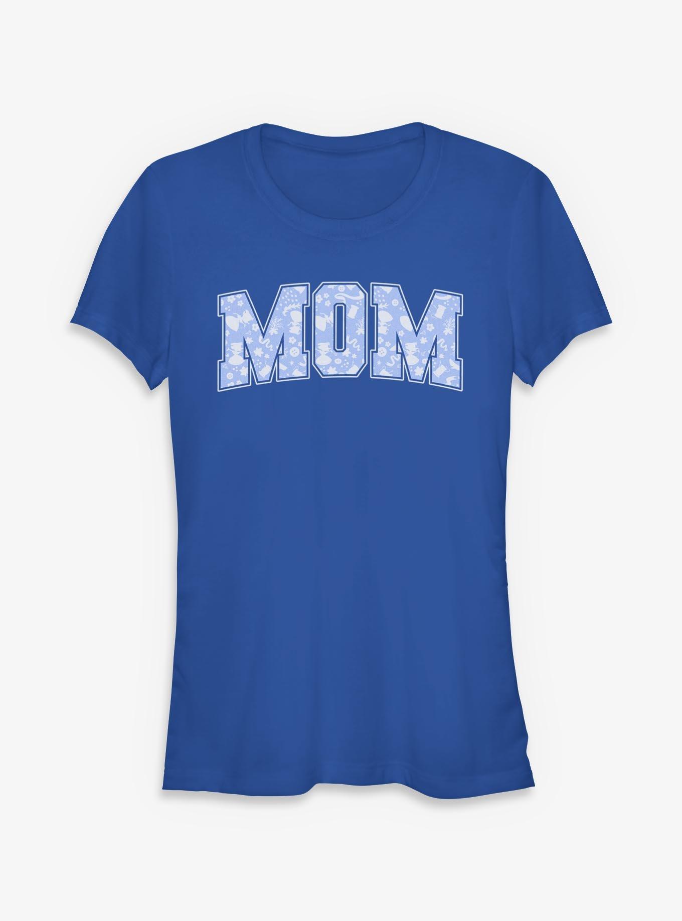 Disney Princesses Mom Collegiate Pattern Girls T-Shirt, , hi-res
