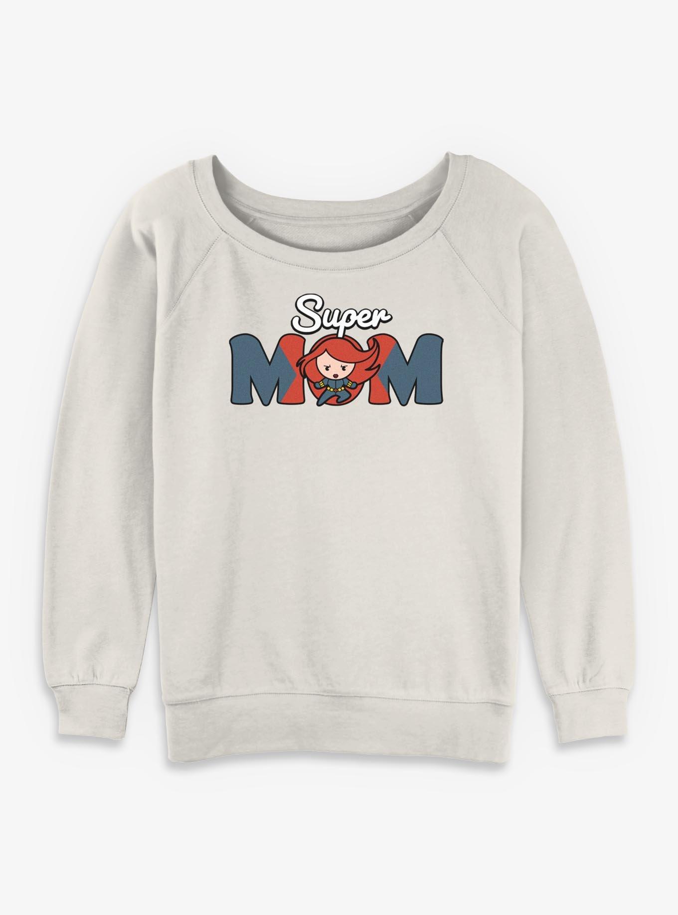Marvel Black Widow Kawaii Super Mom Girls Slouchy Sweatshirt, , hi-res