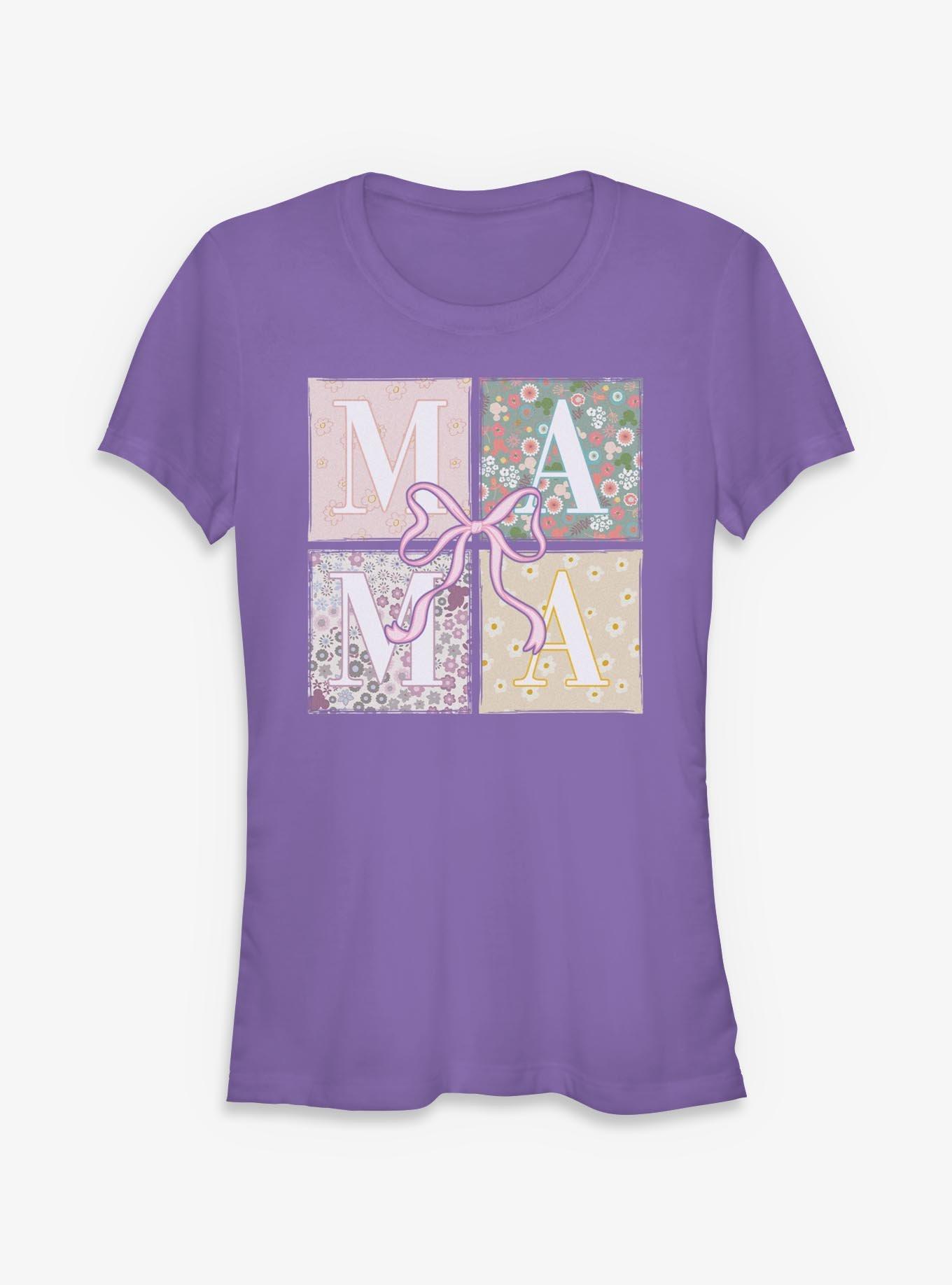 Disney Mickey Mouse Mama Floral Boxed Up Girls T-Shirt