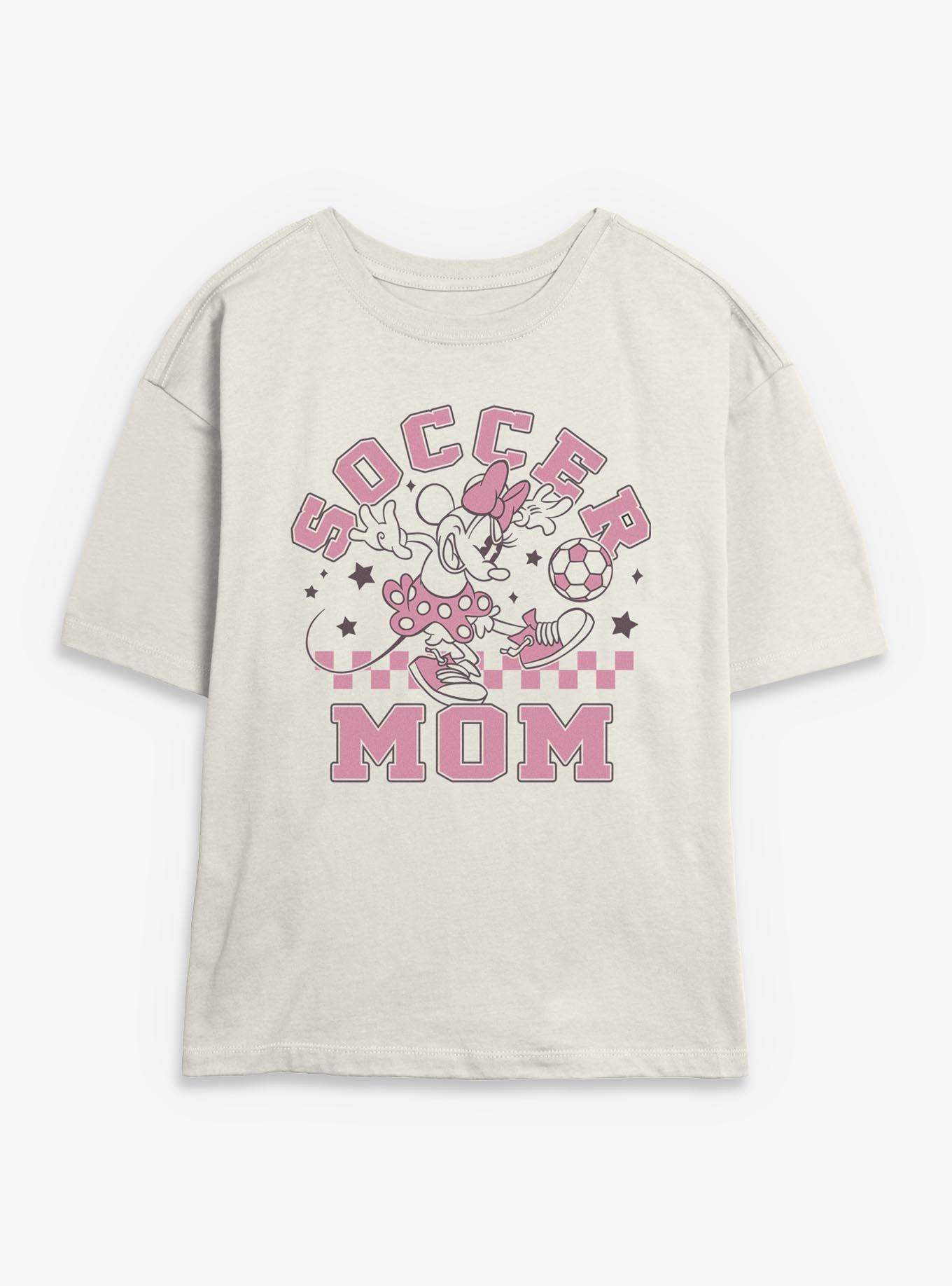 Disney Minnie Mouse Soccer Mom Girls Skimmer T-Shirt, EGRET, hi-res