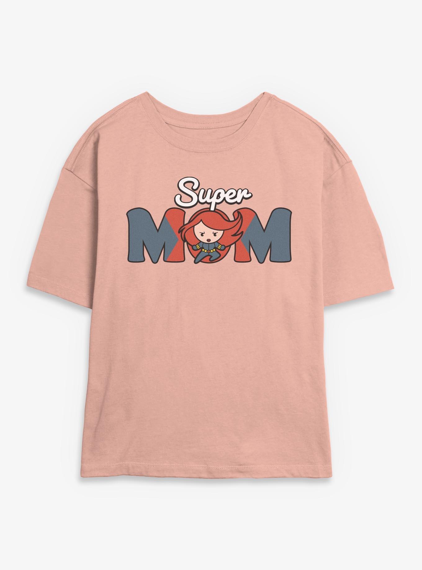 Marvel Black Widow Kawaii Super Mom Girls Skimmer T-Shirt, PEACH, hi-res