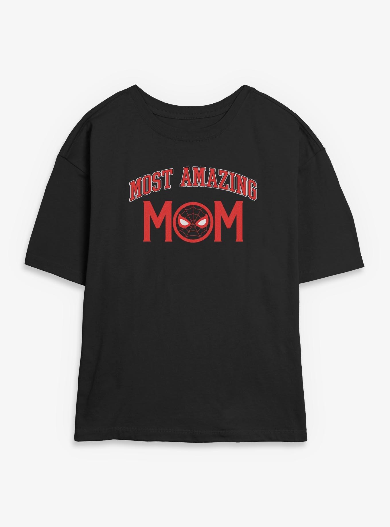 Marvel Spider-Man Amazing Mom Collegiate Girls Skimmer T-Shirt, , hi-res