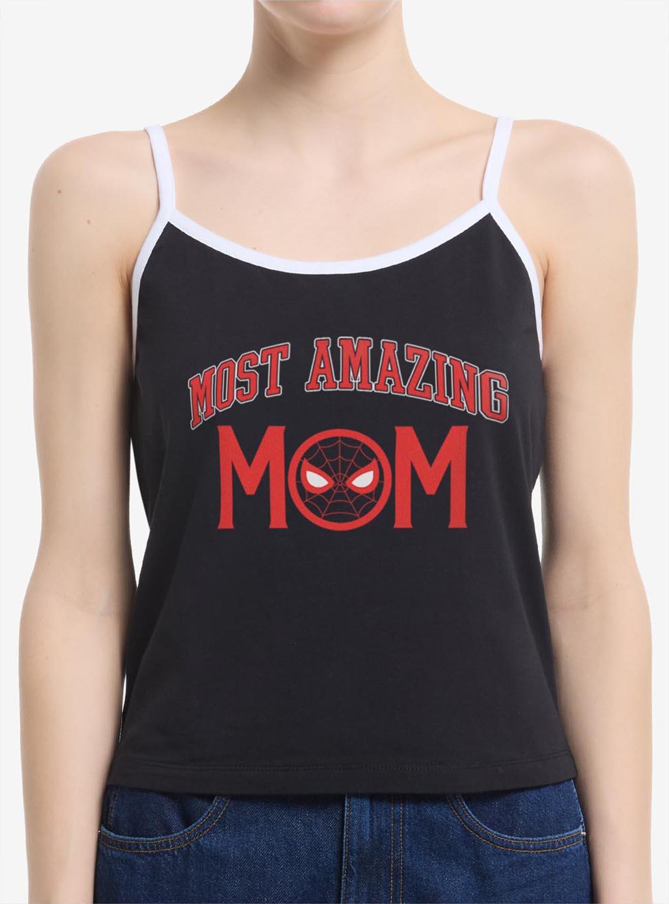 Marvel Spider-Man Amazing Mom Collegiate Girls Cami