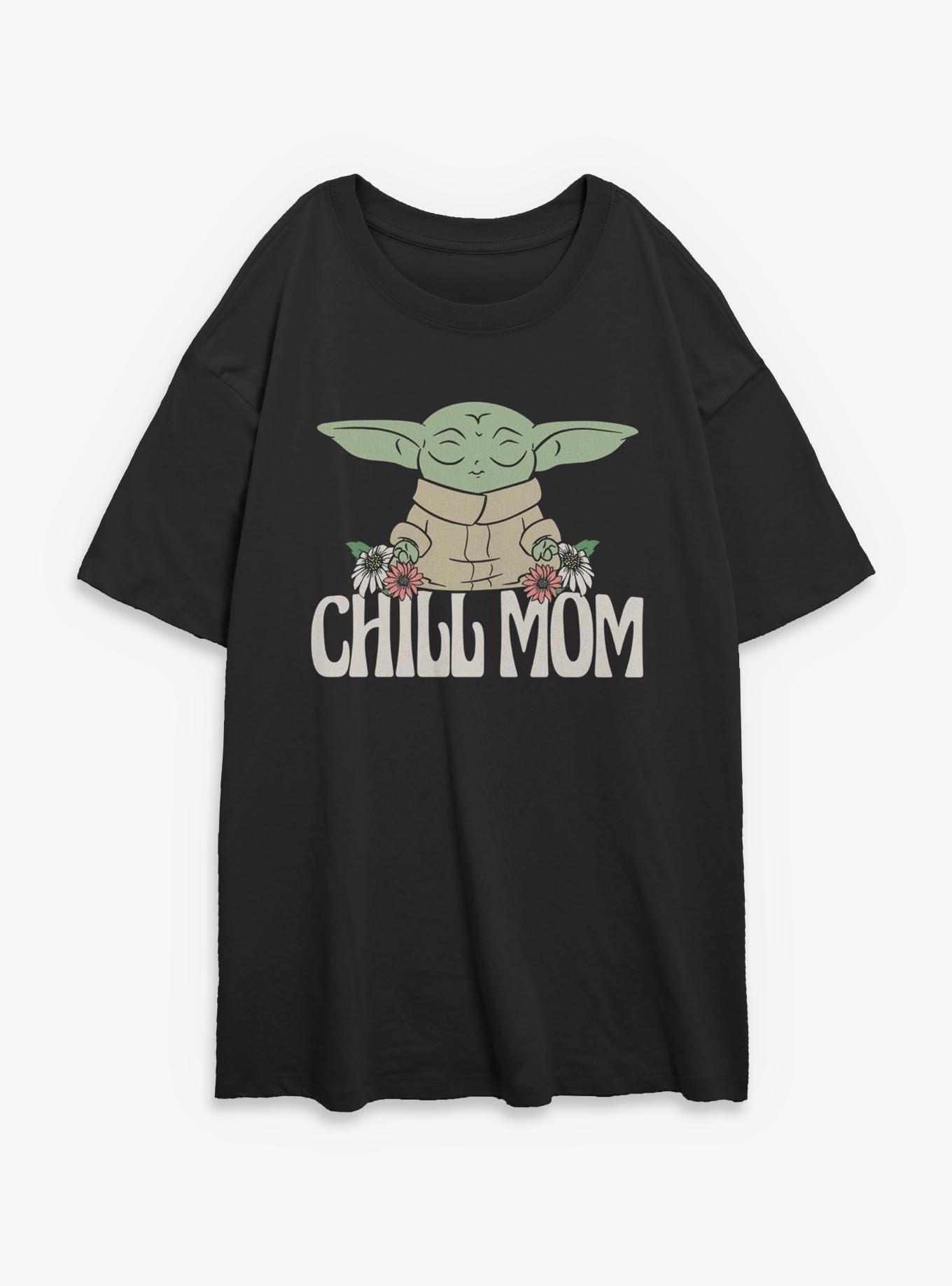 Star Wars Grogu Chill Mom Girls Oversized T-Shirt, , hi-res