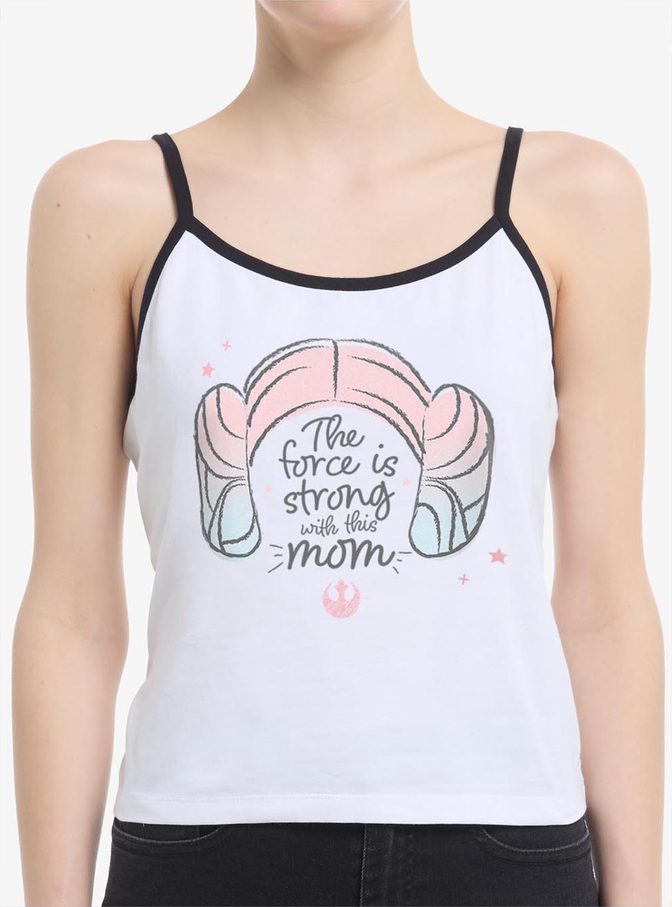 Star Wars Princess Leia Force Is Strong With This Mom Girls Cami, , hi-res