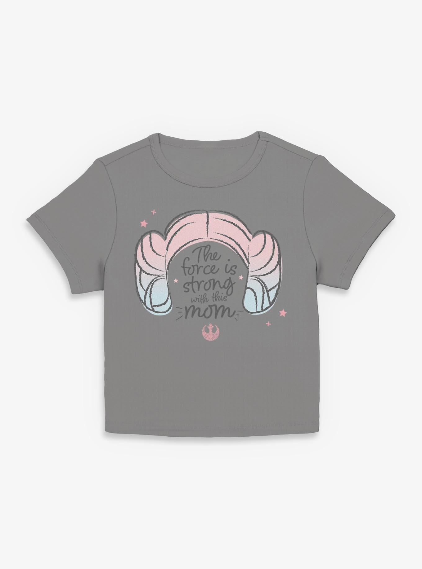 Star Wars Princess Leia Force Is Strong With This Mom Girls Baby T-Shirt, , hi-res