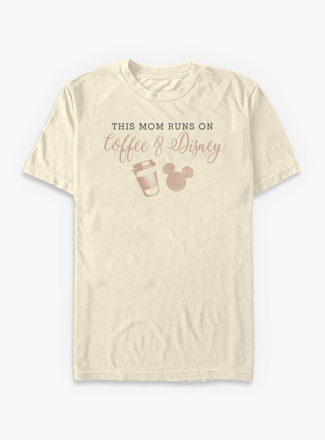 Disney Mickey Mouse Disney And Coffee Mom T-Shirt, , hi-res