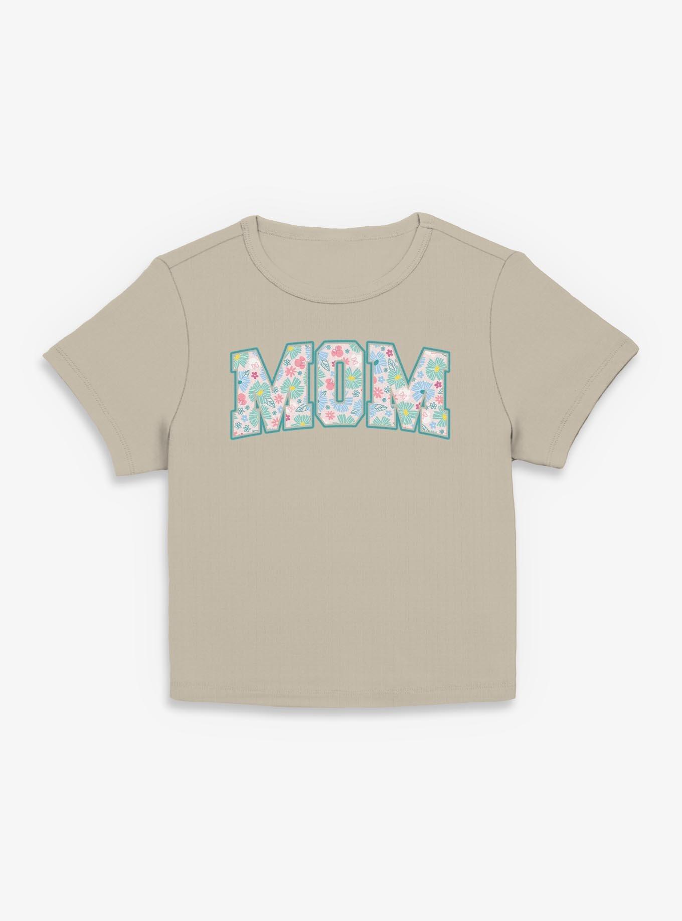 Disney Minnie Mouse Mom Collegiate Flower Print Girls Baby T-Shirt