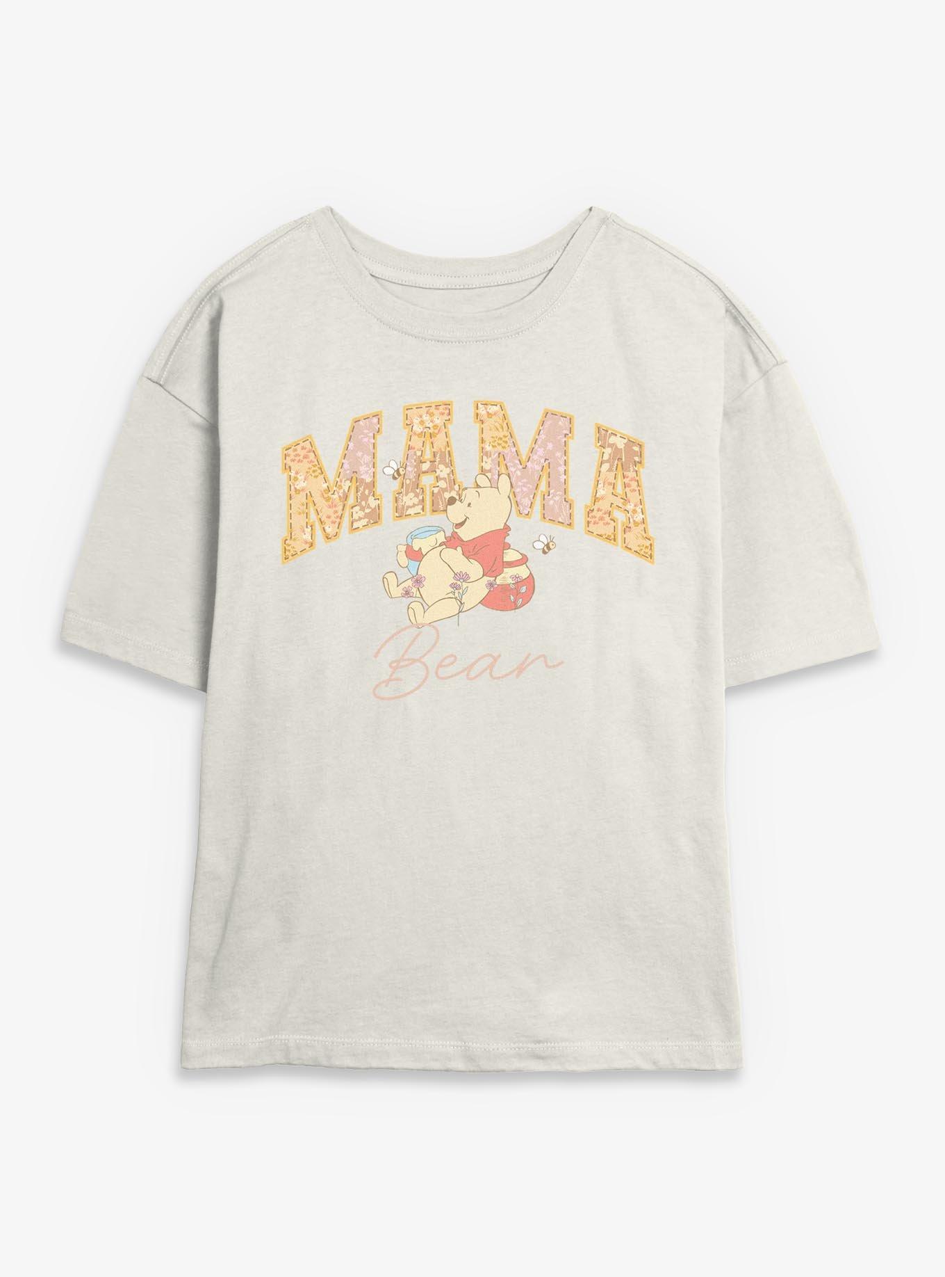 Disney Winnie The Pooh Mama Collegiate Bear Girls Skimmer T-Shirt, , hi-res