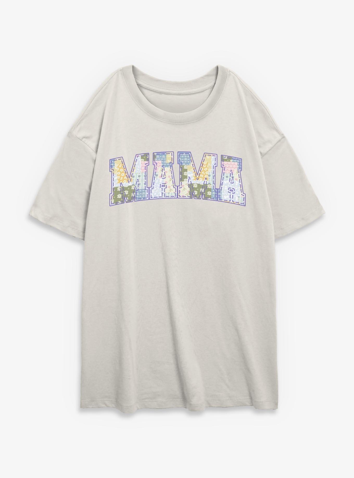 Disney Princesses Mama Collegiate Pattern Girls Oversized T-Shirt, , hi-res