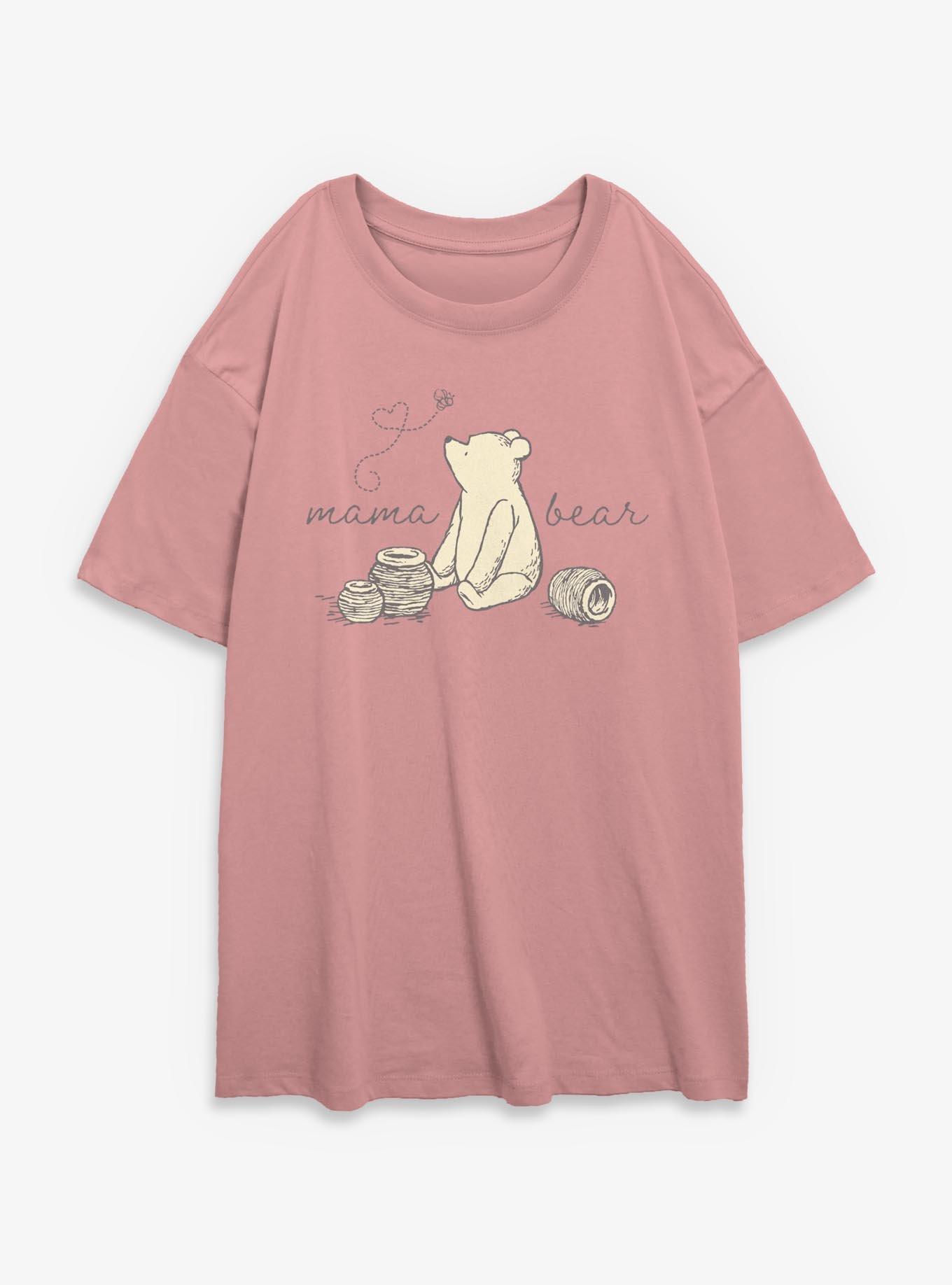 Disney Winnie The Pooh Mama Bear Girls Oversized T-Shirt
